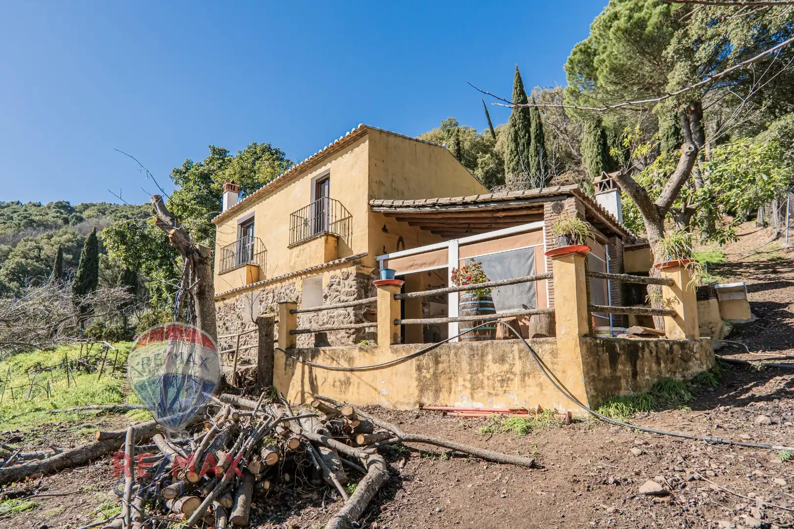 Vista exterior de Finca rústica en venta en Jubrique con Jardín privado, Terraza y Piscina