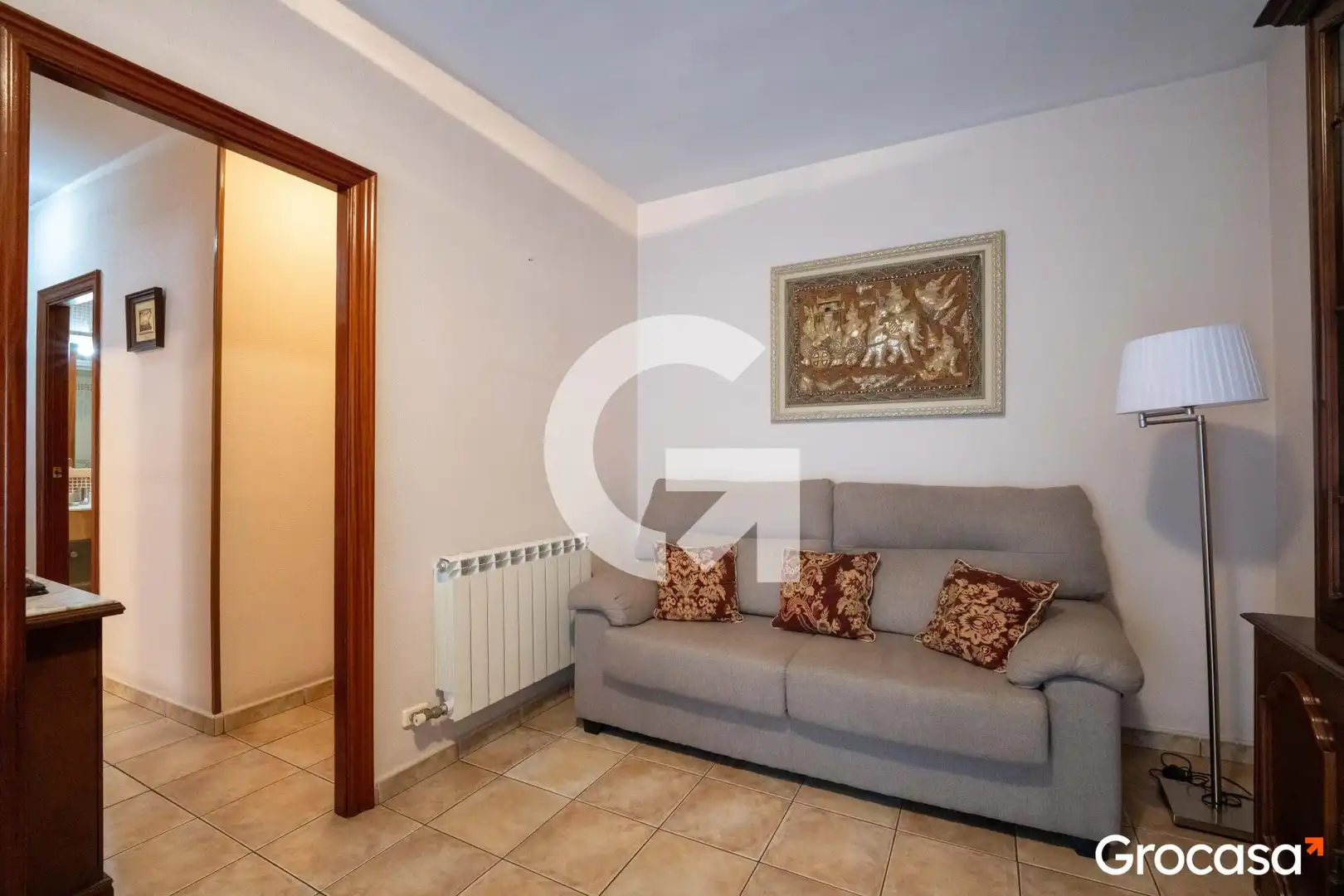 Living room of Flat for sale in Mataró  with Heating, Oven and TV