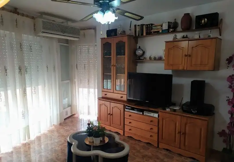 Living room of Flat for rent in Águilas  with Air Conditioner, Terrace and Furnished