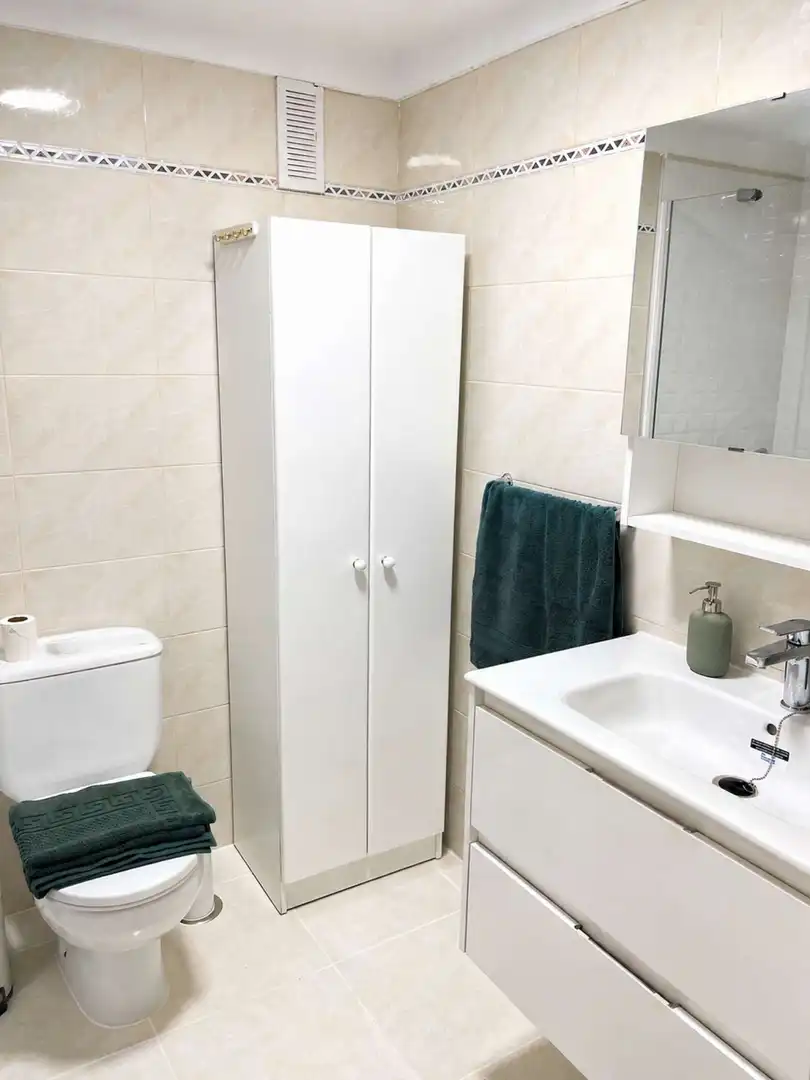 Badezimmer von Wohnungen zur untervermieten in Puerto de la Cruz mit Klimaanlage, Terrasse und Möbliert