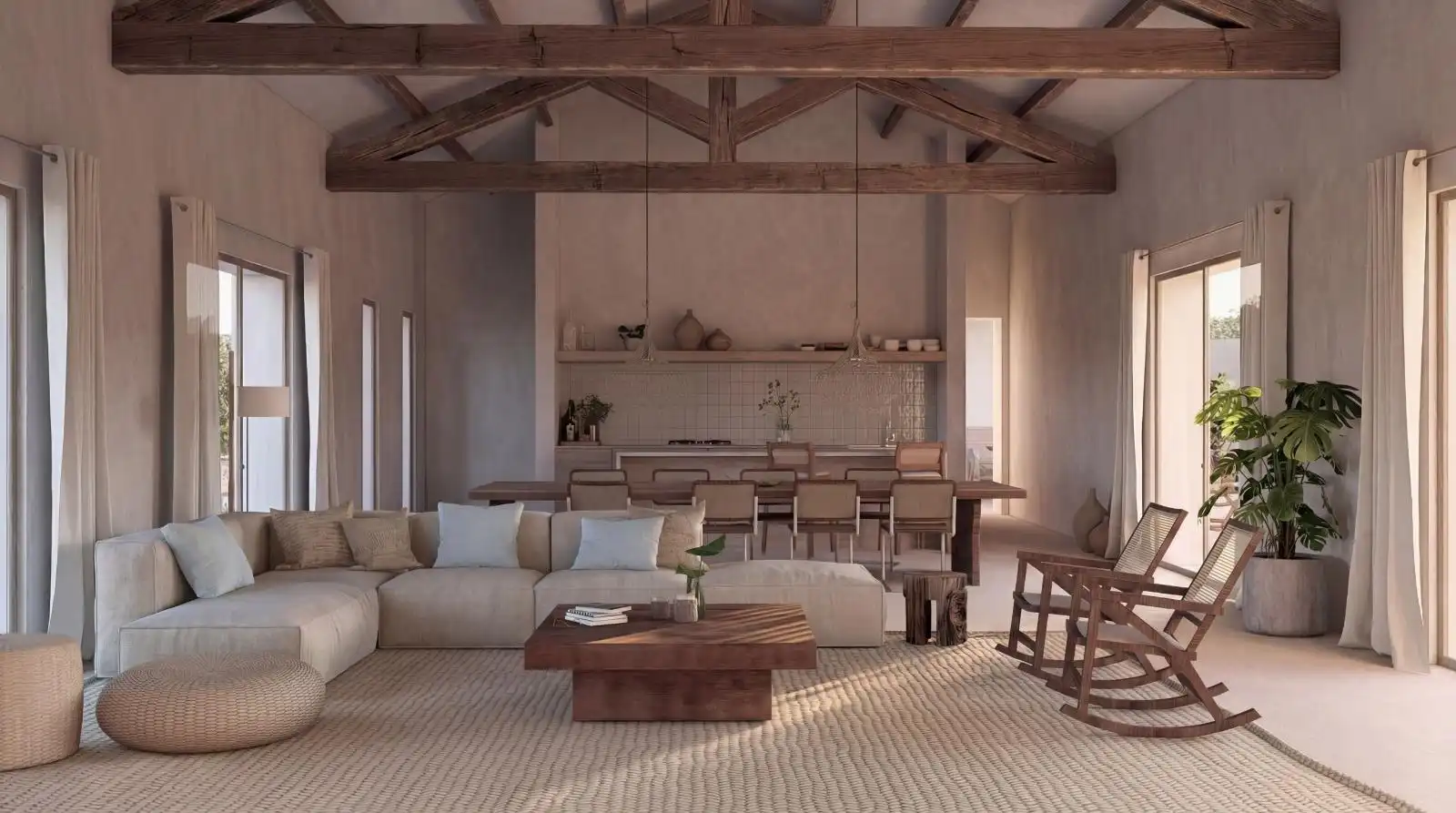 Sala de estar de Finca rústica en venta en Sa Pobla con Jardín privado