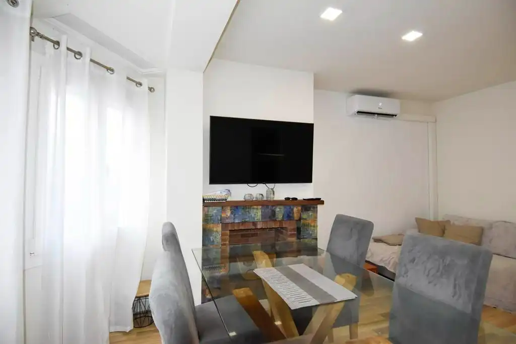 Living room of Flat for rent in Palamós  with Air Conditioner, Storage room and Furnished
