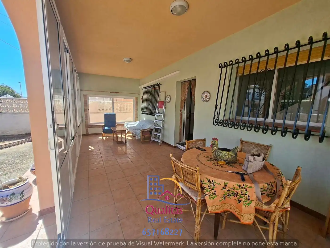 Jardín de Casa o chalet de alquiler en Oliva con Aire acondicionado, Jardín privado y Terraza