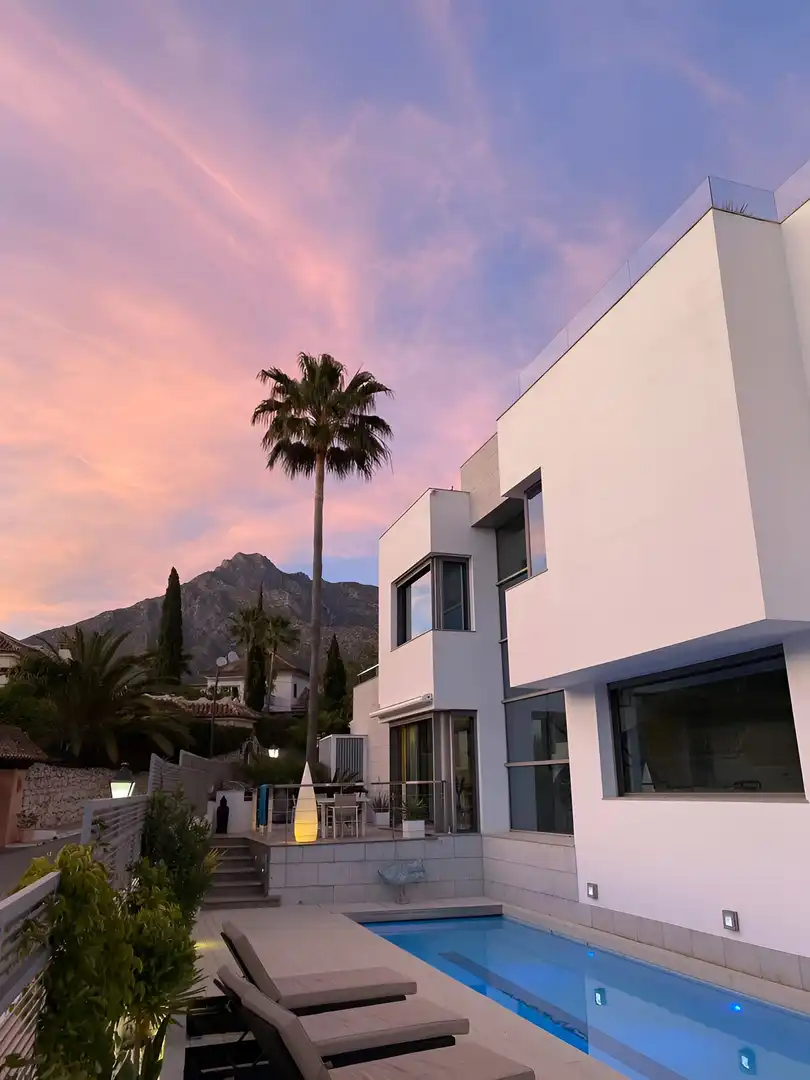 Exterior view of Houses for sale in Marbella  with Air Conditioner, Private garden and Terrace