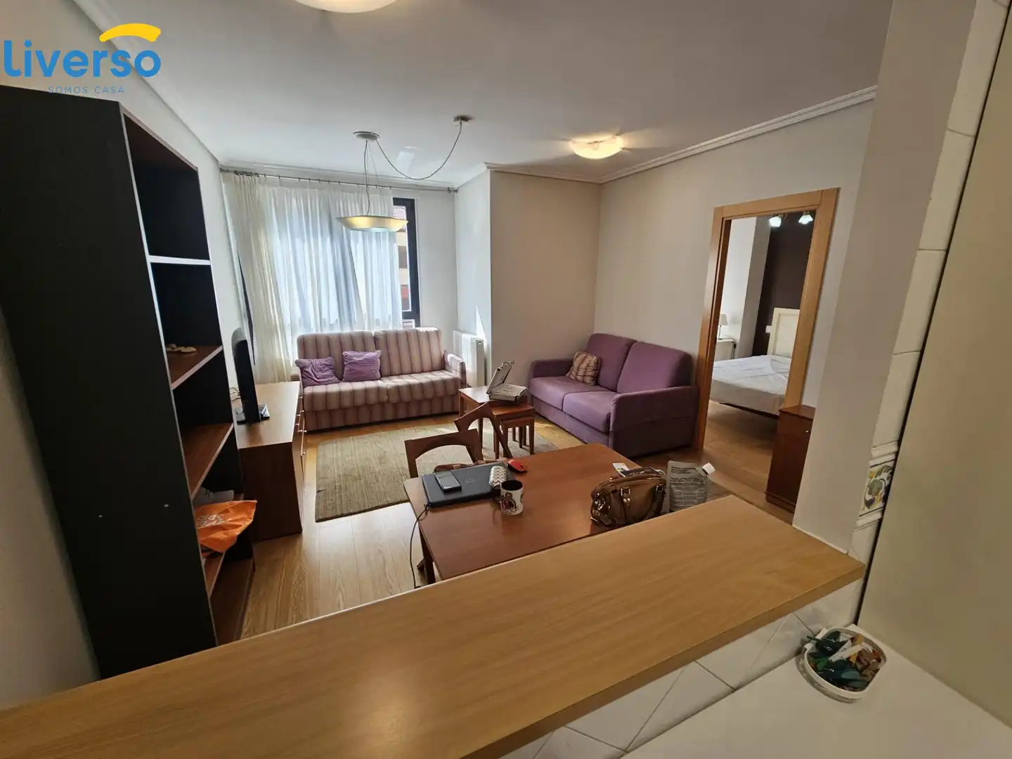 Living room of Flat for sale in Burgos  with Furnished