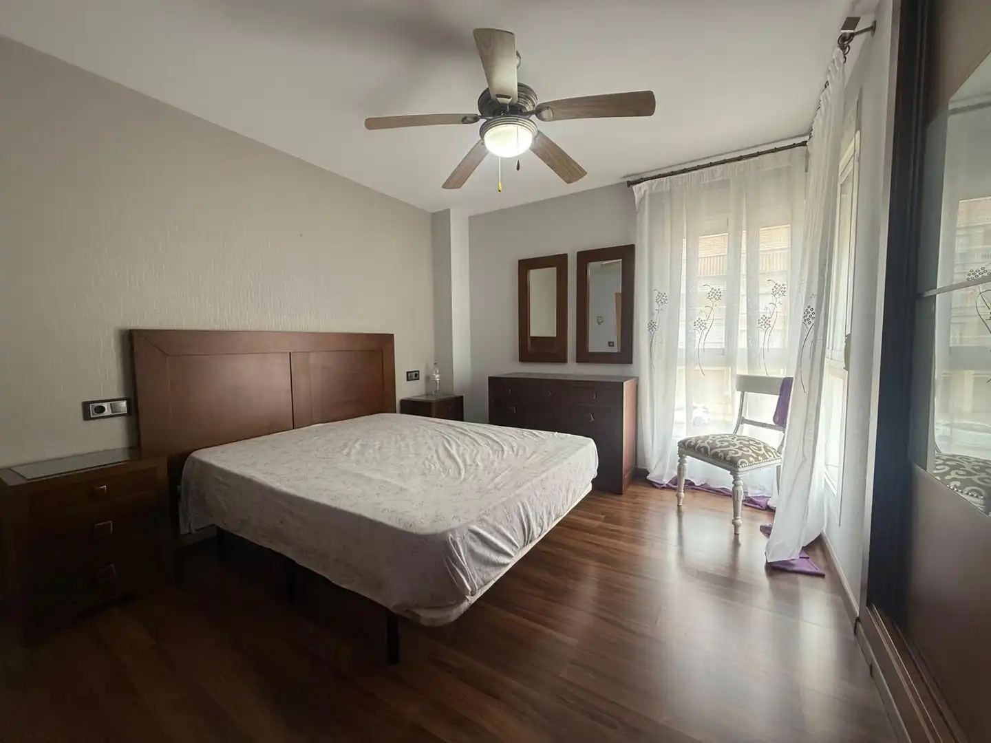 Schlafzimmer von Wohnung zur Miete in Águilas mit Klimaanlage, Parkett und Terrasse