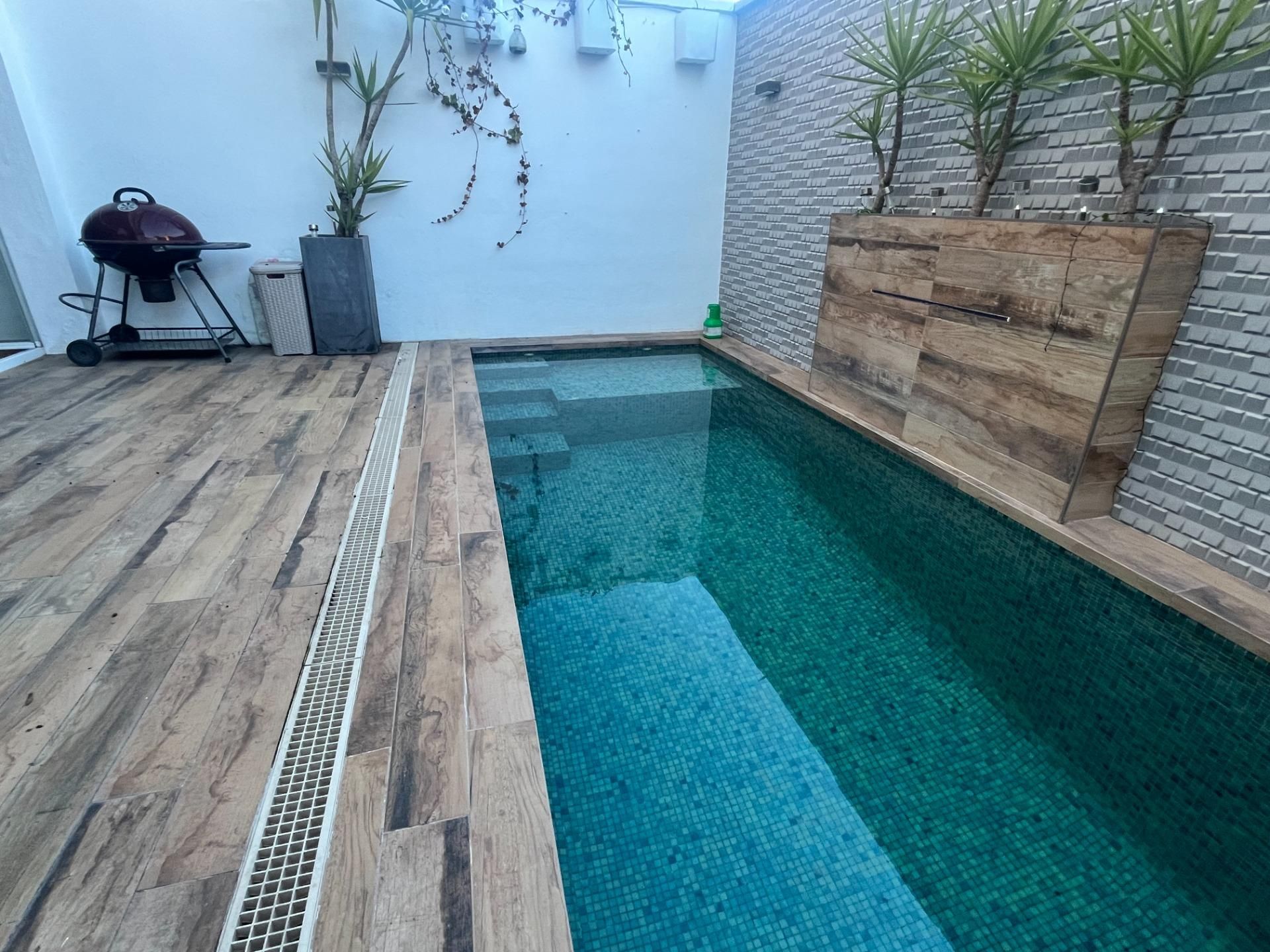 Piscina de Casa adosada en venda en La Malahá