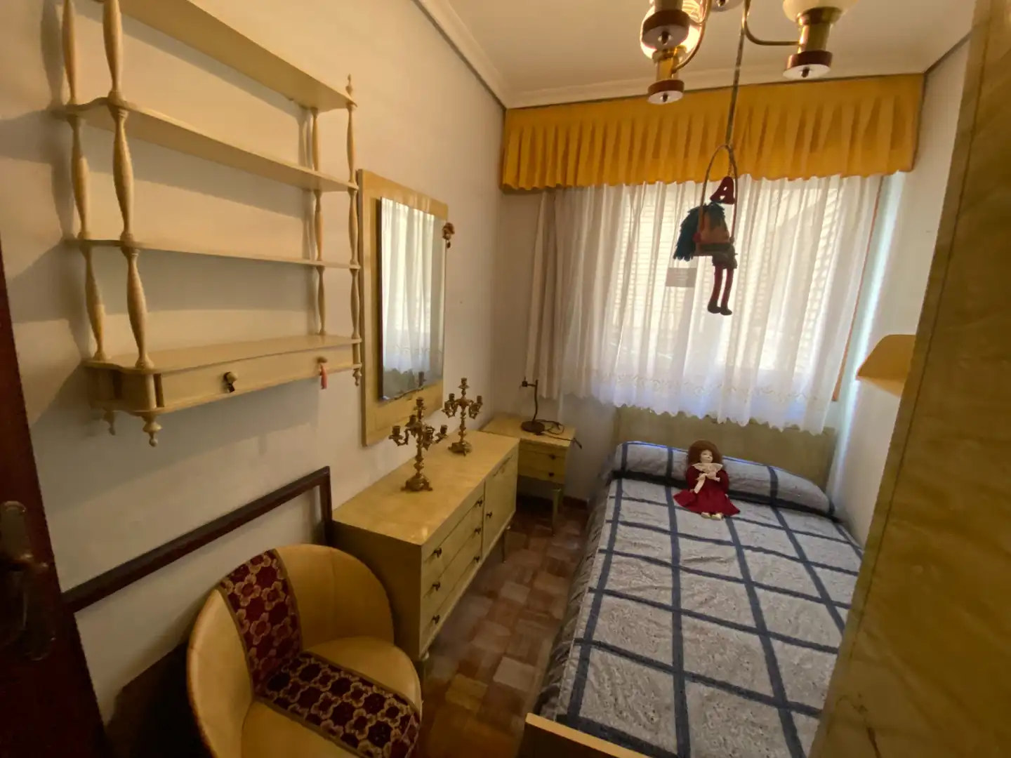 Bedroom of Flat for sale in Palencia  with Heating and Furnished