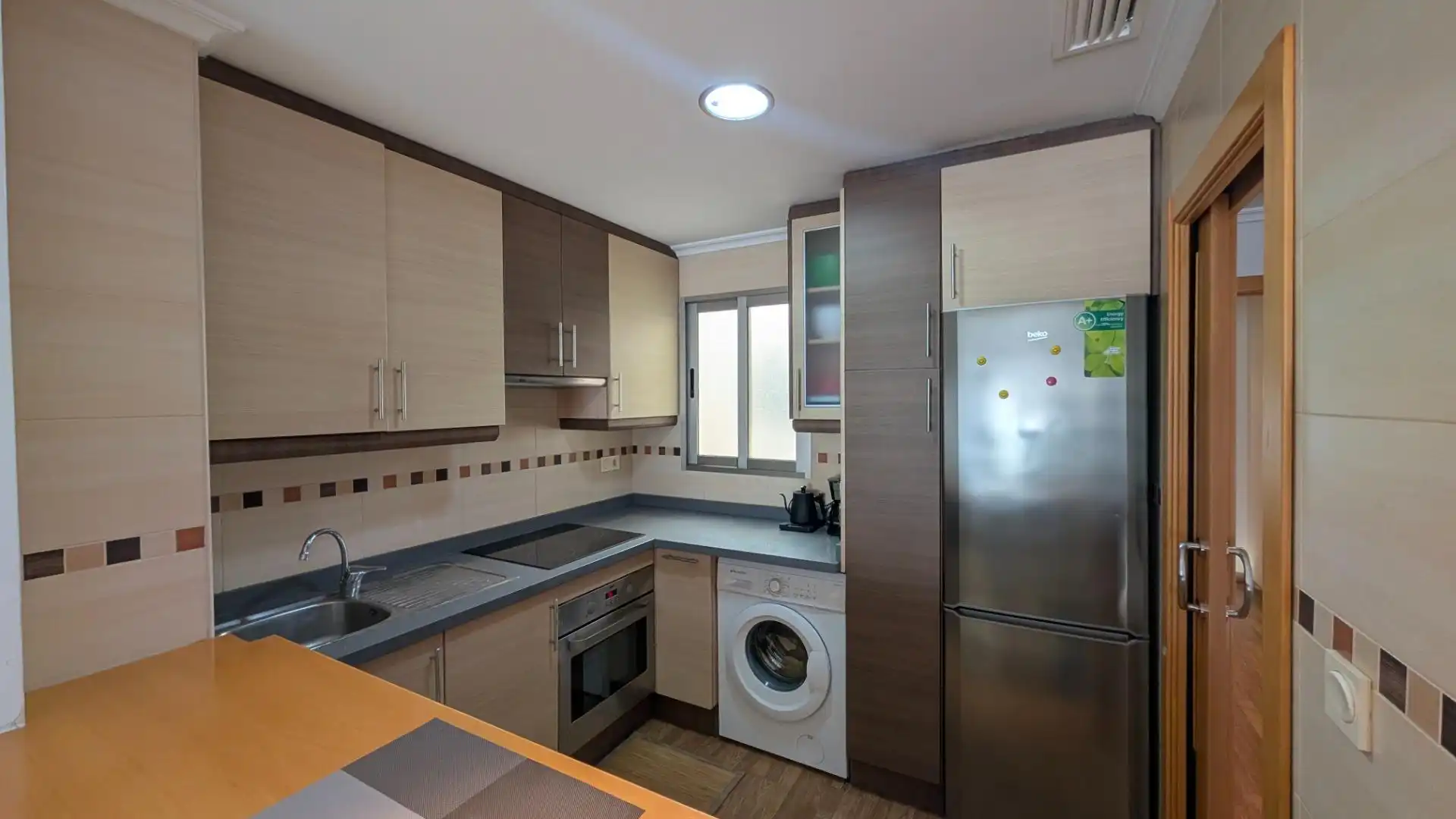 Kitchen of Flat for rent in Elche / Elx  with Air Conditioner, Terrace and Furnished