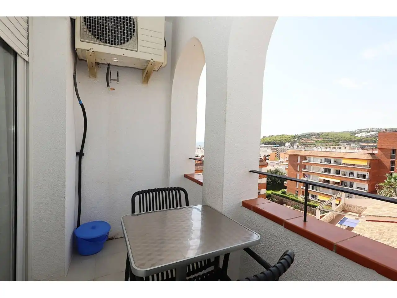 Balcony of Attic for sale in Lloret de Mar  with Air Conditioner, Heating and Furnished