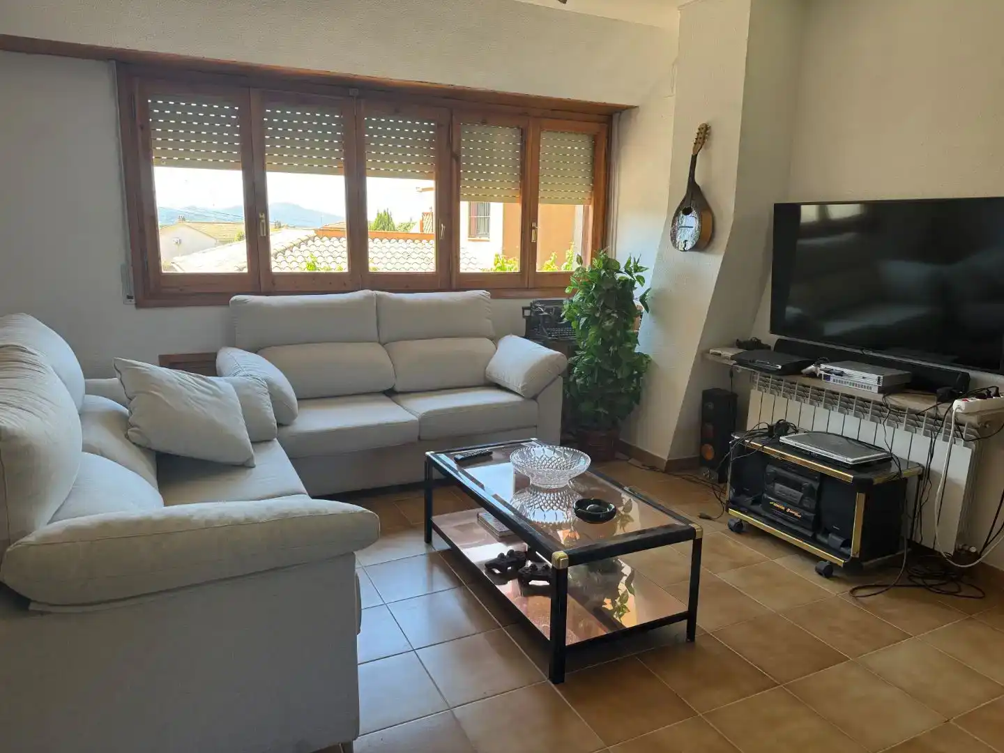 Sala d'estar de Pis en venda en Sant Antoni de Vilamajor amb Aire condicionat, Jardí privat i Traster