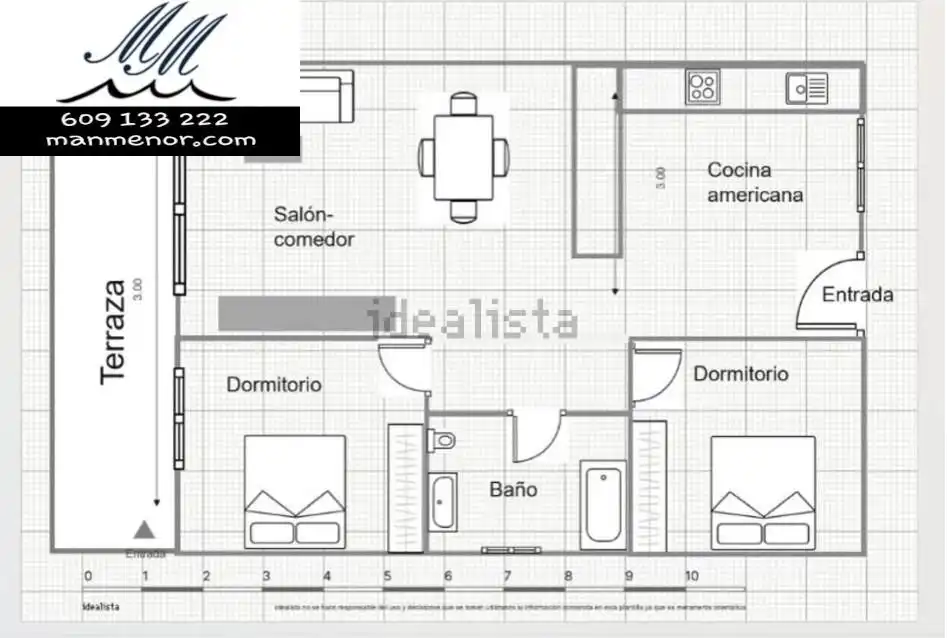 Planta baja en venta en Cartagena
