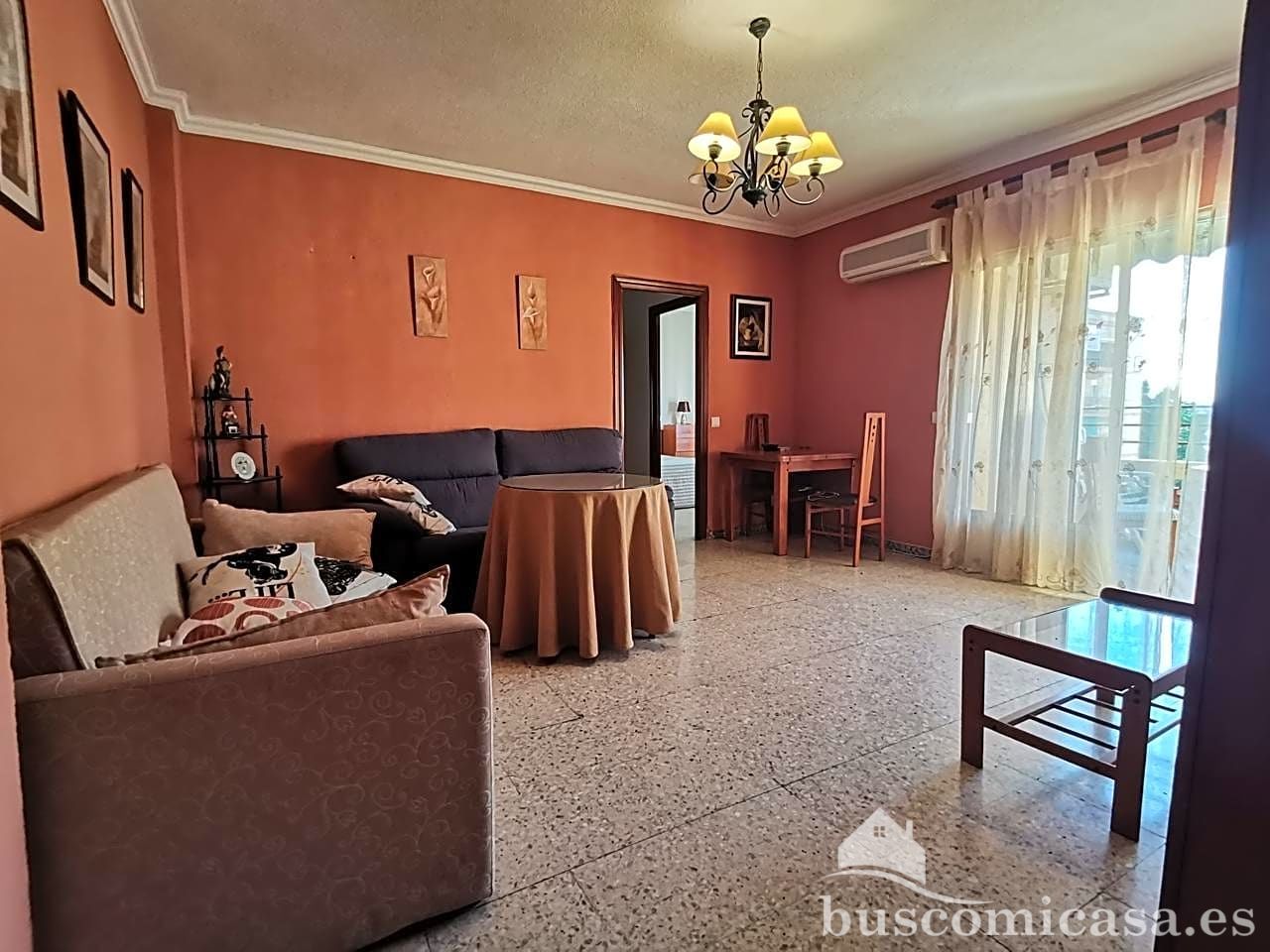 Living room of Flat to rent in Linares  with Terrace and Furnished