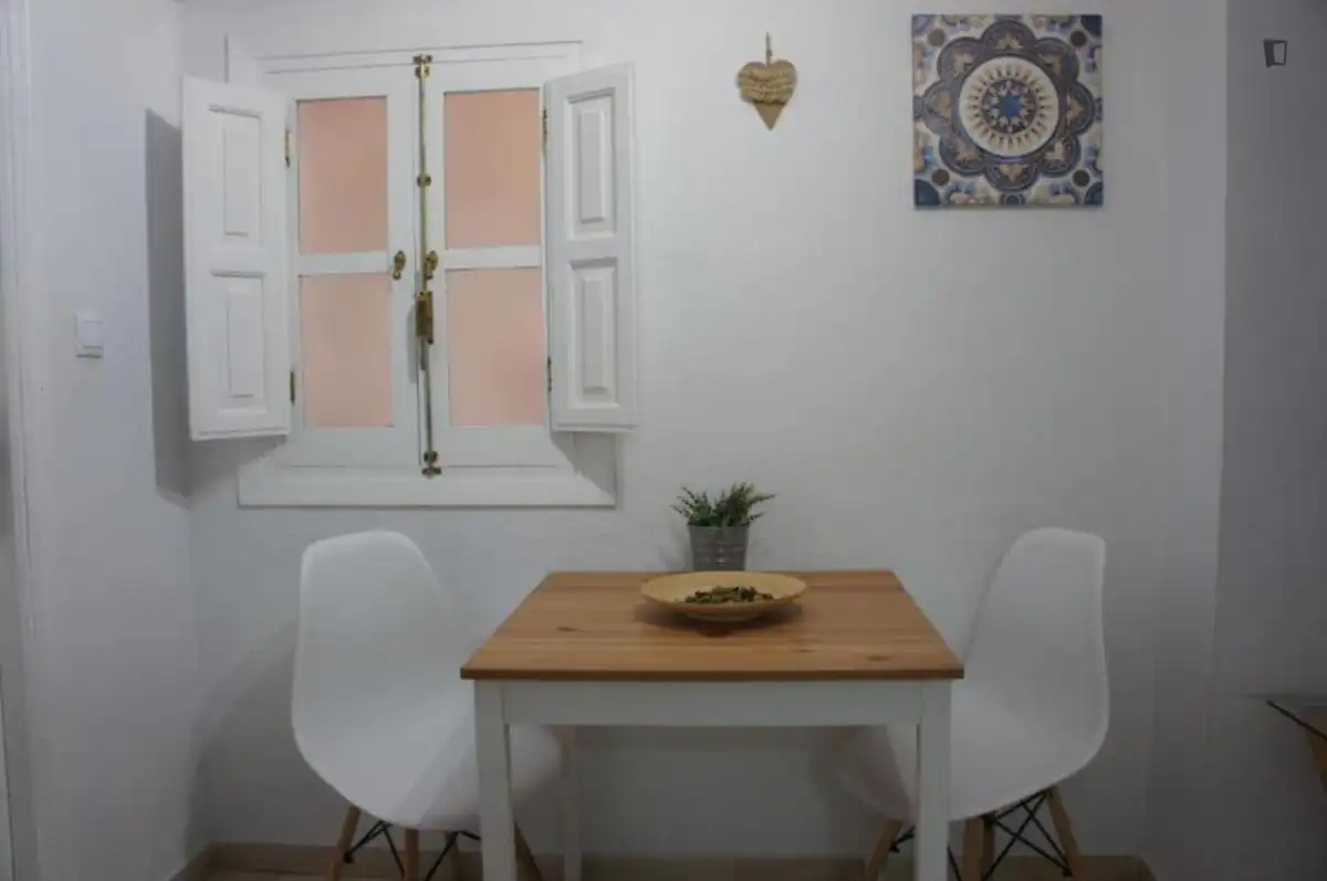 Dining room of Apartments for rent in Granada  with Air Conditioner, Furnished and Microwave