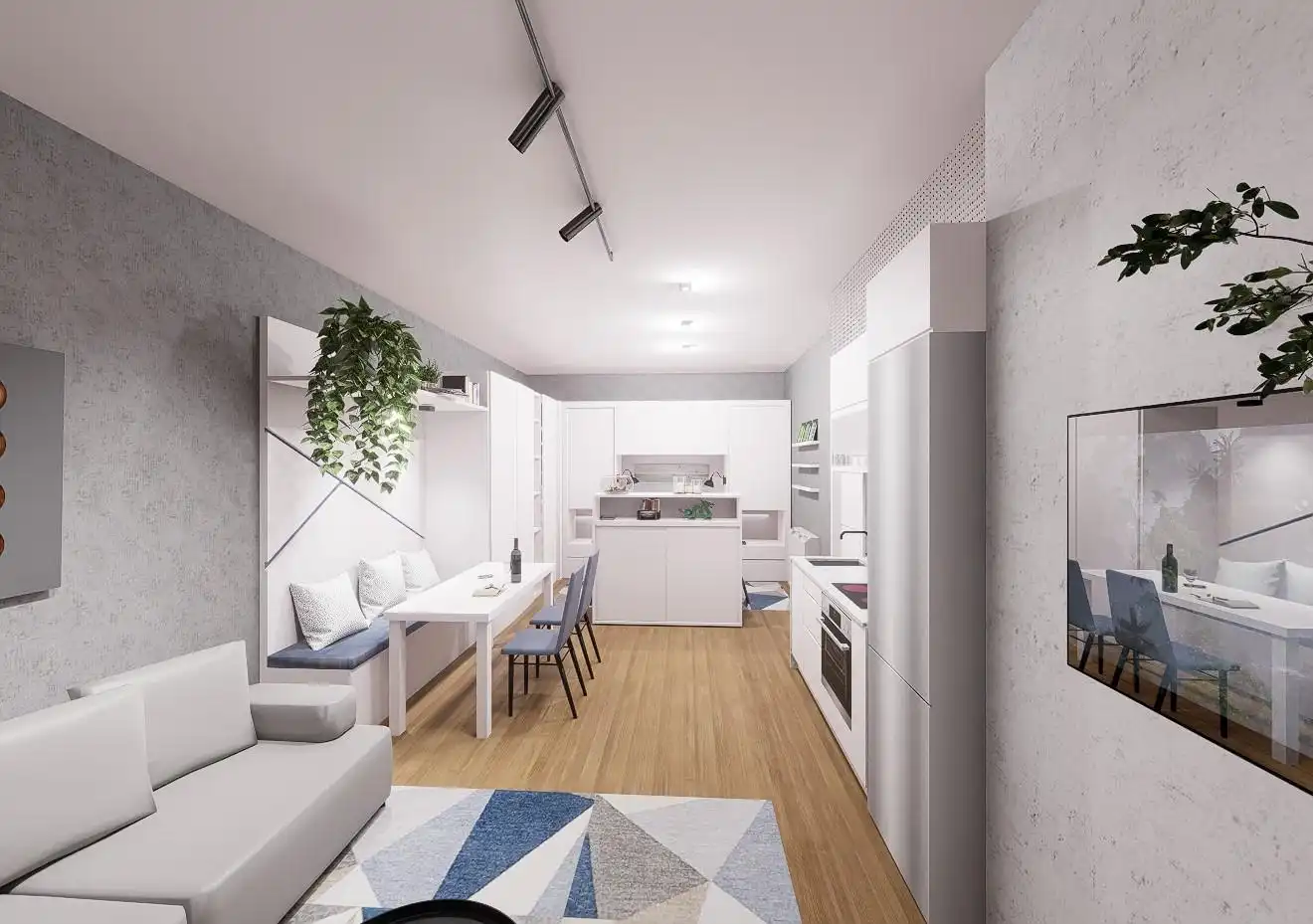 Cocina de Loft en venta en Cangas  con Calefacción, Terraza y Amueblado