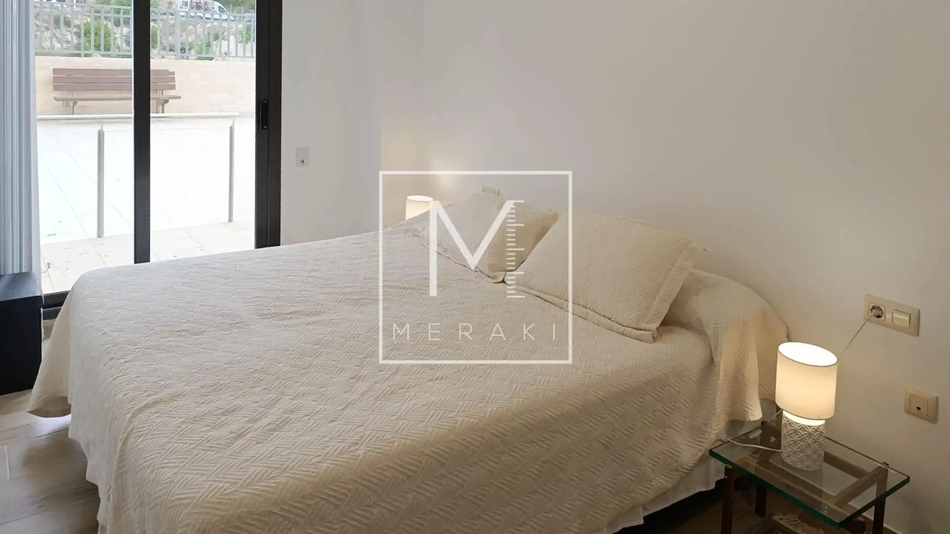 Bedroom of Flat for sale in Calpe / Calp  with Air Conditioner, Heating and Private garden