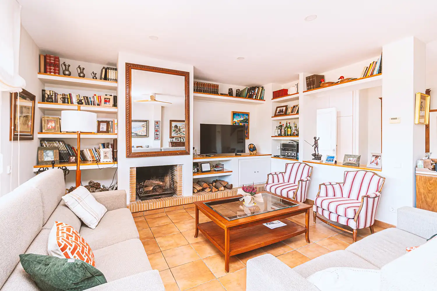 Living room of Houses for sale in Sant Pol de Mar  with Heating, Private garden and Terrace
