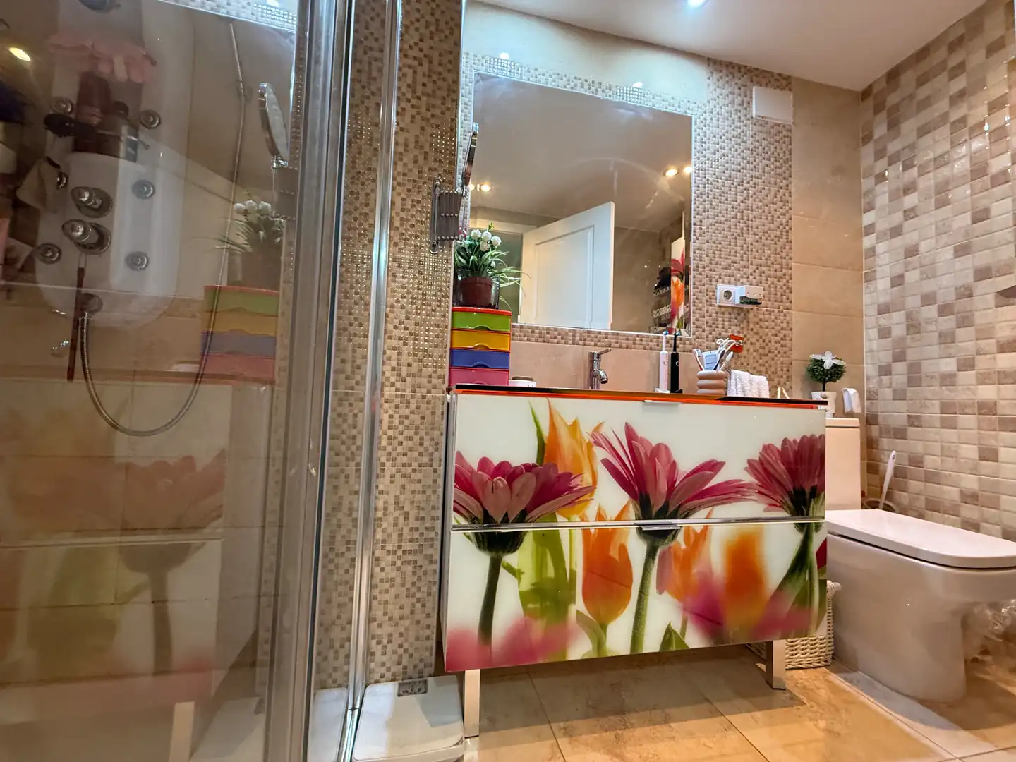 Baño de Casa adosada en venta en Arganda del Rey con Aire acondicionado, Calefacción y Jardín privado