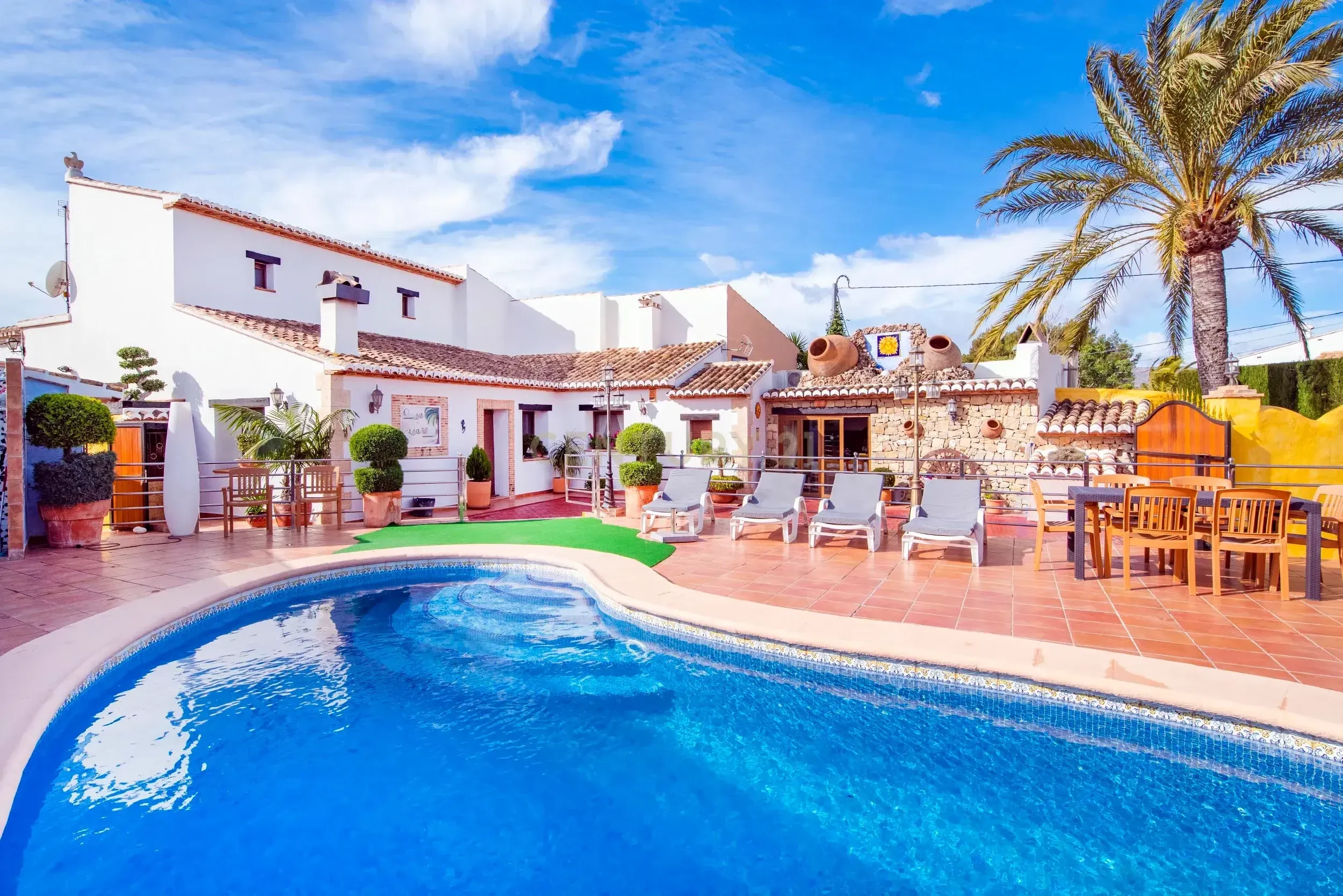 Swimming pool of House or chalet to rent in Benissa  with Air Conditioner, Heating and Swimming Pool