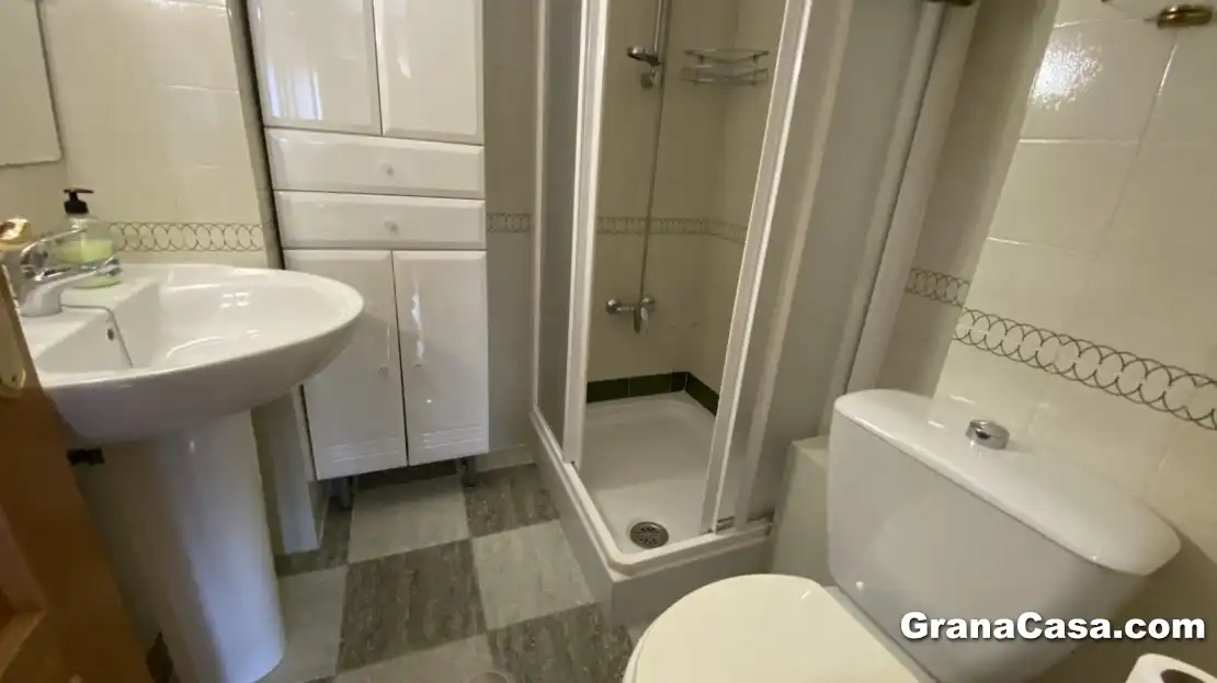 Bathroom of Flat for rent in Granada  with Heating, Terrace and Furnished