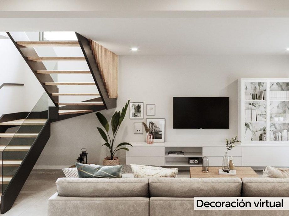 Sala d'estar de Casa o xalet en venda en Vitoria - Gasteiz amb Calefacció, Jardí privat i Terrassa