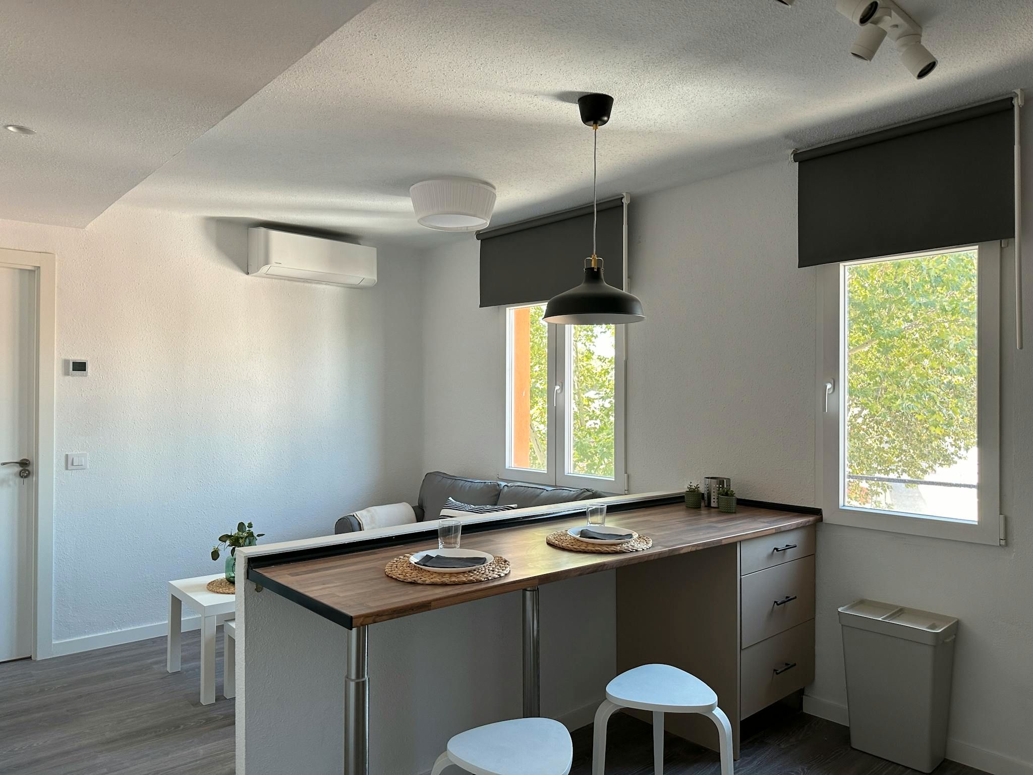 Kitchen of Flat to rent in  Madrid Capital  with Air Conditioner, Heating and Furnished