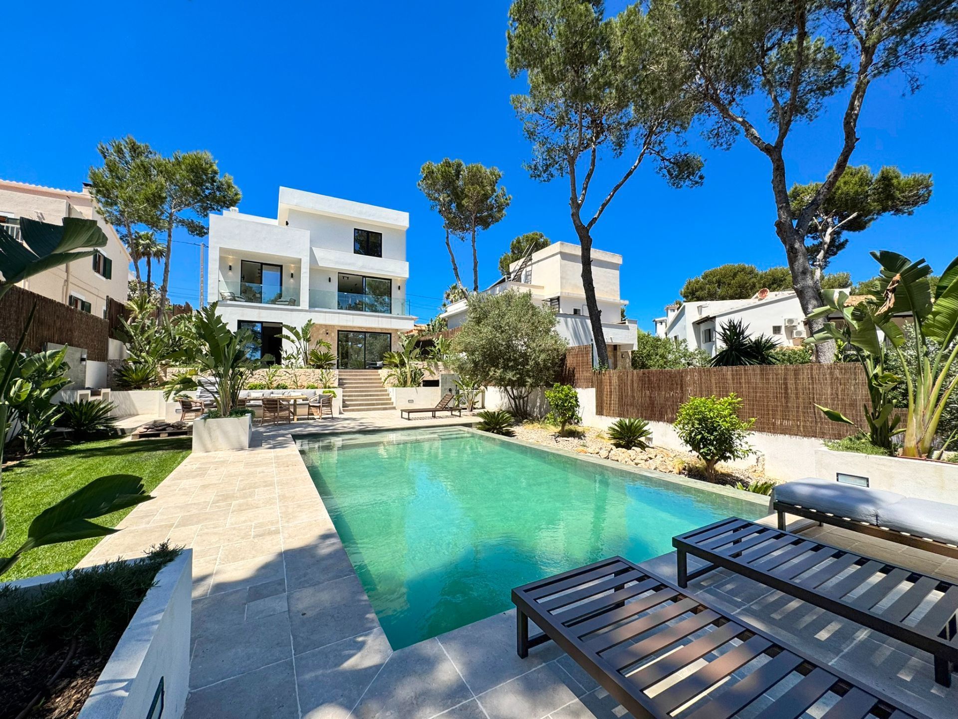 Piscina de Casa o xalet en venda en Calvià amb Aire condicionat, Jardí privat i Terrassa