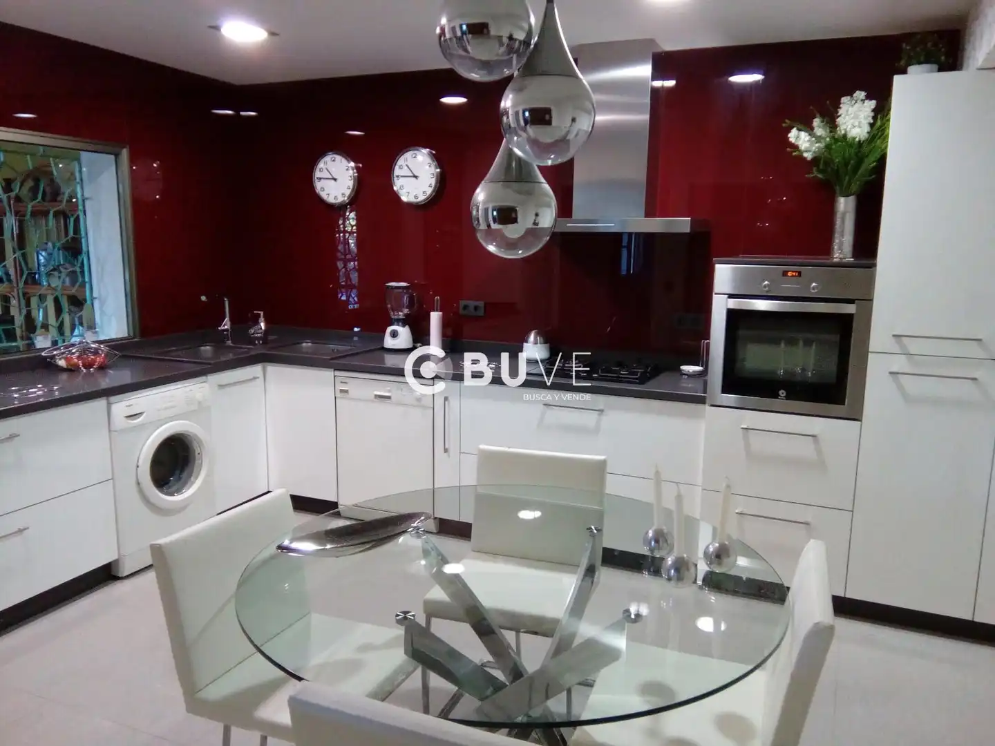 Cocina de Casa o chalet en venta en Vilagarcía de Arousa con Calefacción, Jardín privado y Terraza