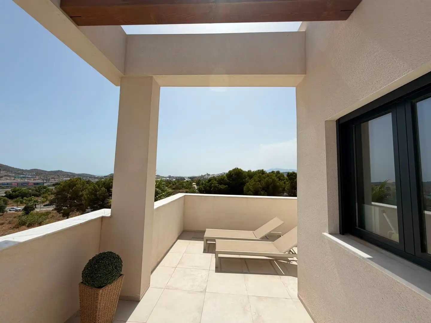 Terrassa de Casa o xalet de lloguer en Finestrat amb Aire condicionat, Jardí privat i Terrassa