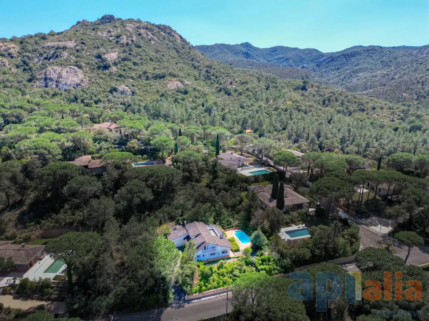 Vista exterior de Casa o xalet en venda en Santa Cristina d'Aro amb Calefacció, Jardí privat i Terrassa