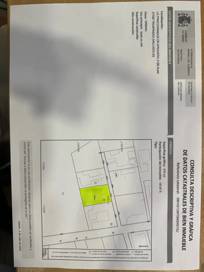 Residencial en venta en Traspinedo