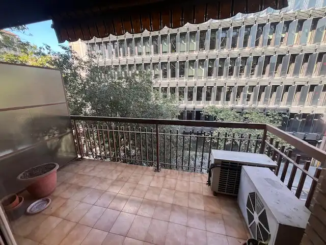 Terraza de Piso de alquiler en Barcelona con Aire acondicionado, Calefacción y Parquet