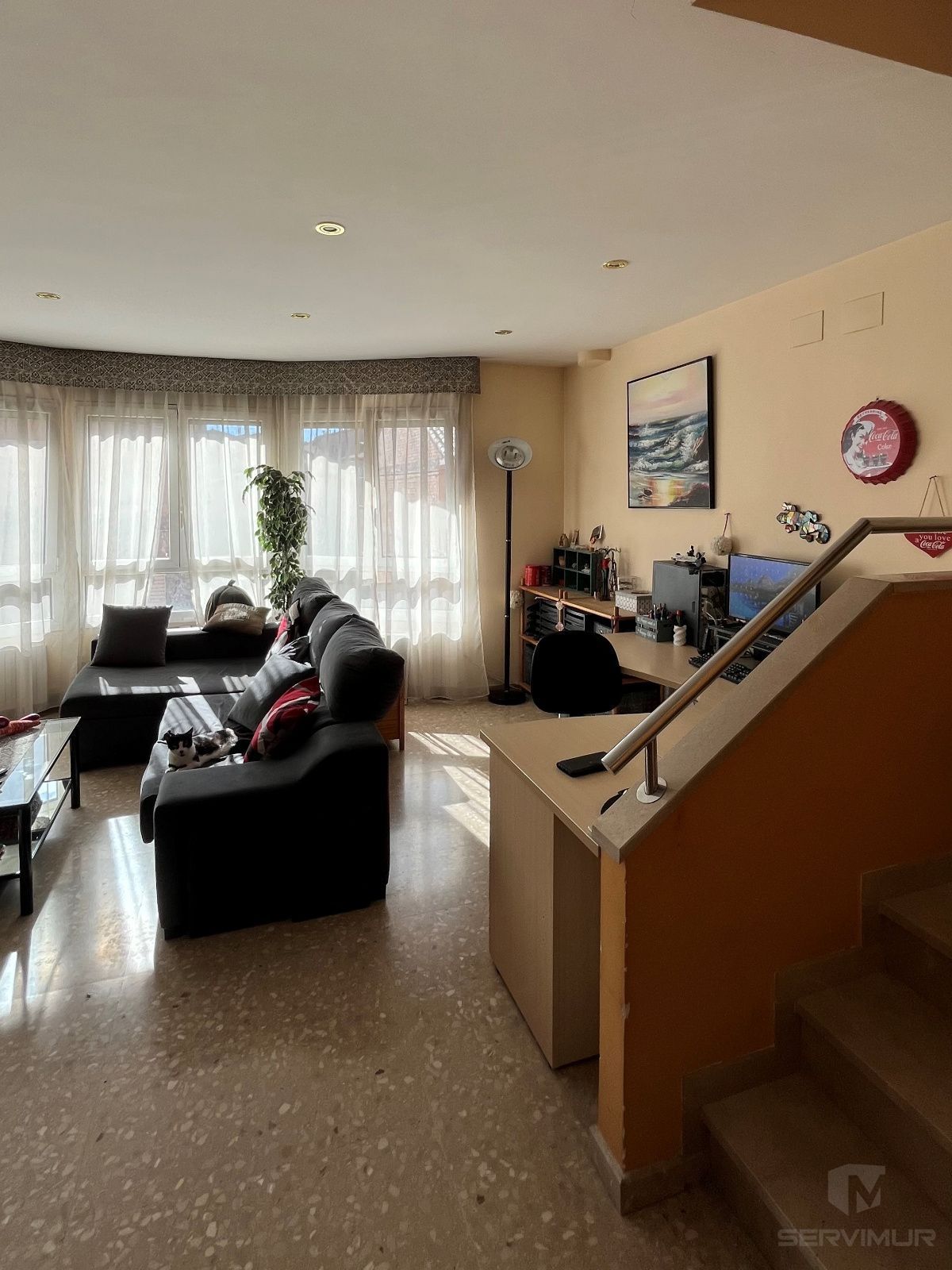 Sala d'estar de Casa adosada en venda en Calldetenes amb Aire condicionat, Calefacció i Jardí privat