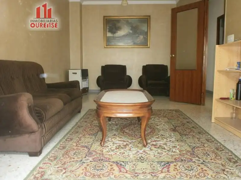Living room of Flat for sale in Ourense Capital   with Furnished and Balcony