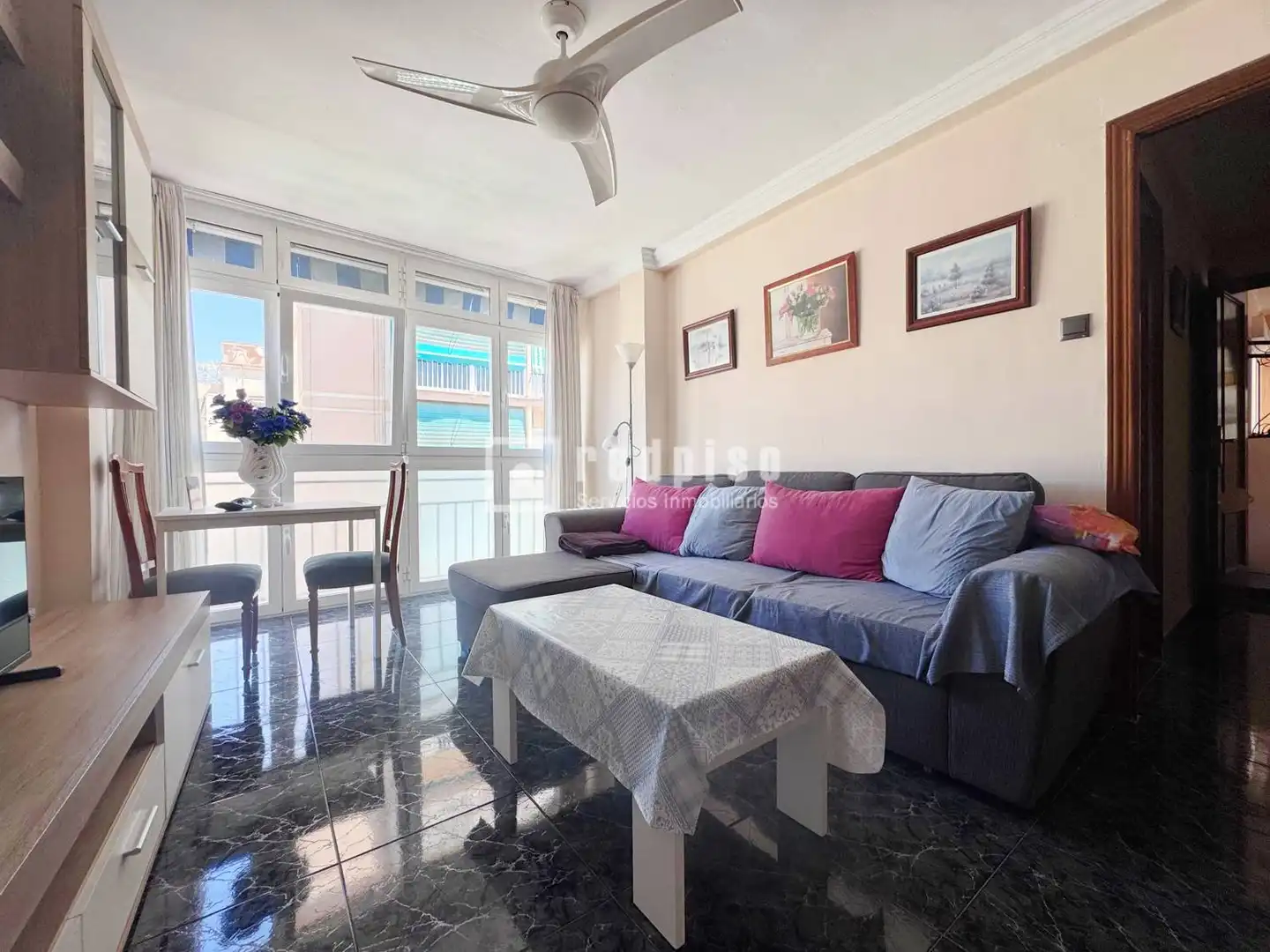 Sala de estar de Piso en venta en Málaga con Terraza