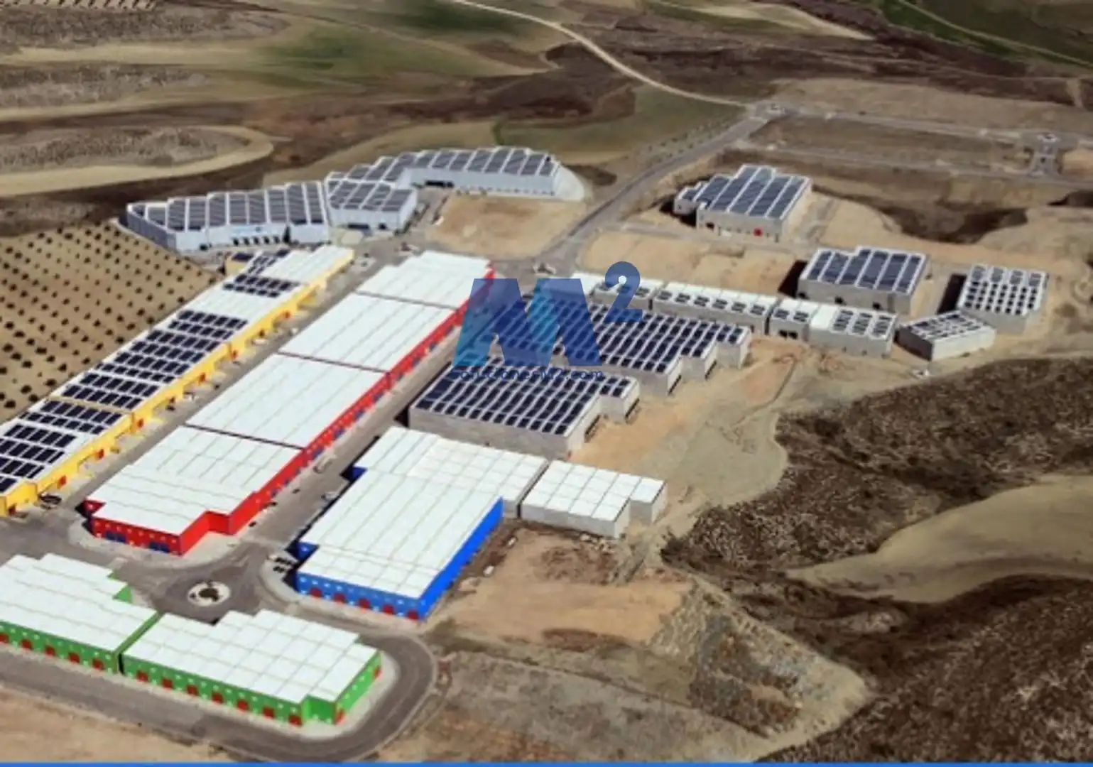 Vista exterior de Nave industrial de alquiler en Borox