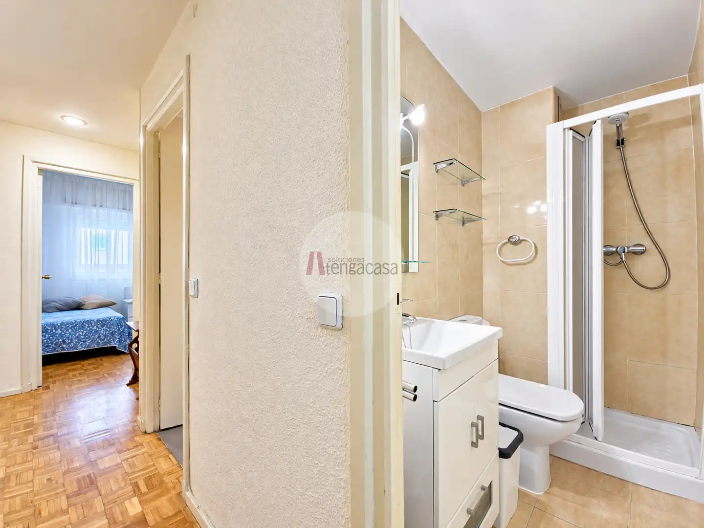 Badezimmer von Wohnung zur Miete in Barrio de Salamanca