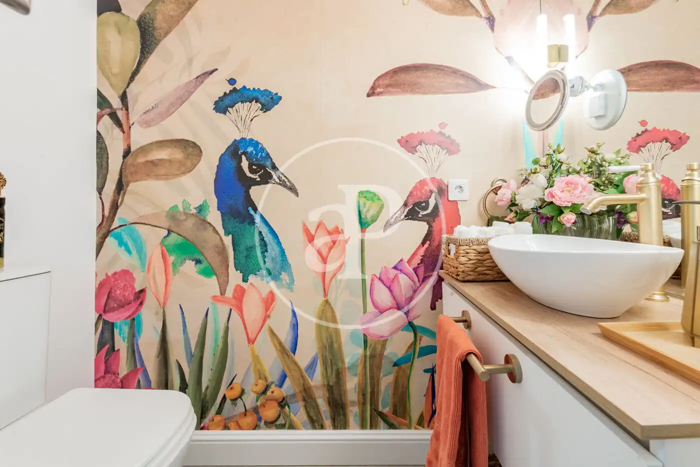 Badezimmer von Haus oder Chalet zum Verkauf in Madrid mit Klimaanlage, Heizung und Privatgarten