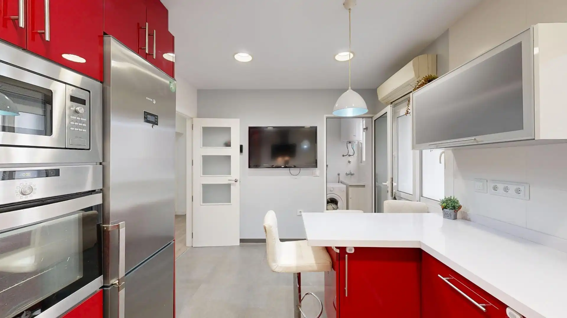 Kitchen of Flat for sale in Cartagena  with Air Conditioner, Heating and Storage room
