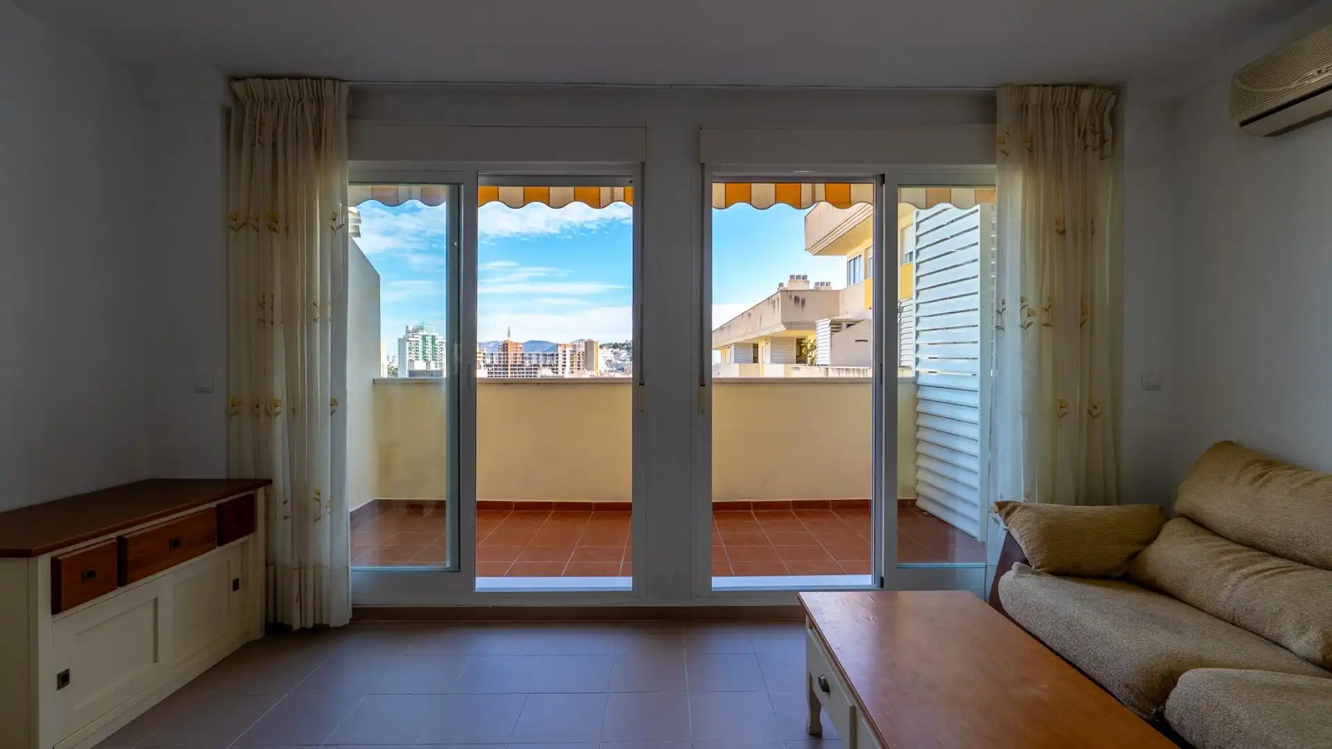Balcony of Attic for rent in Villajoyosa / La Vila Joiosa  with Air Conditioner, Heating and Private garden