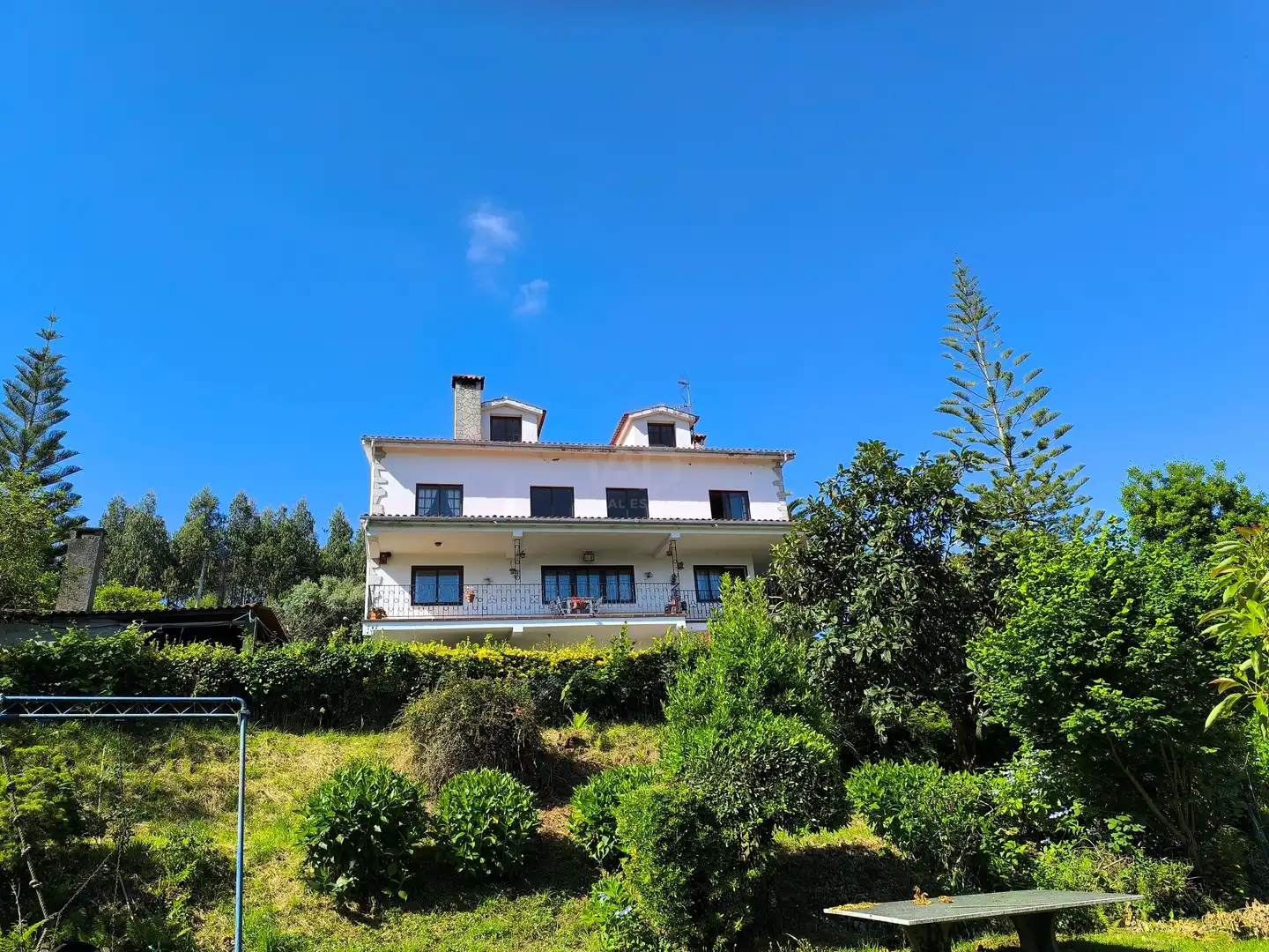 Vista exterior de Casa o chalet en venta en Pontedeume con Calefacción, Terraza y Piscina