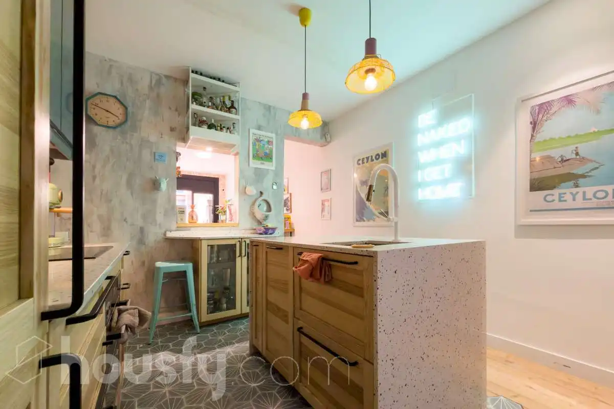 Cocina de Piso en venta en Barcelona con Terraza