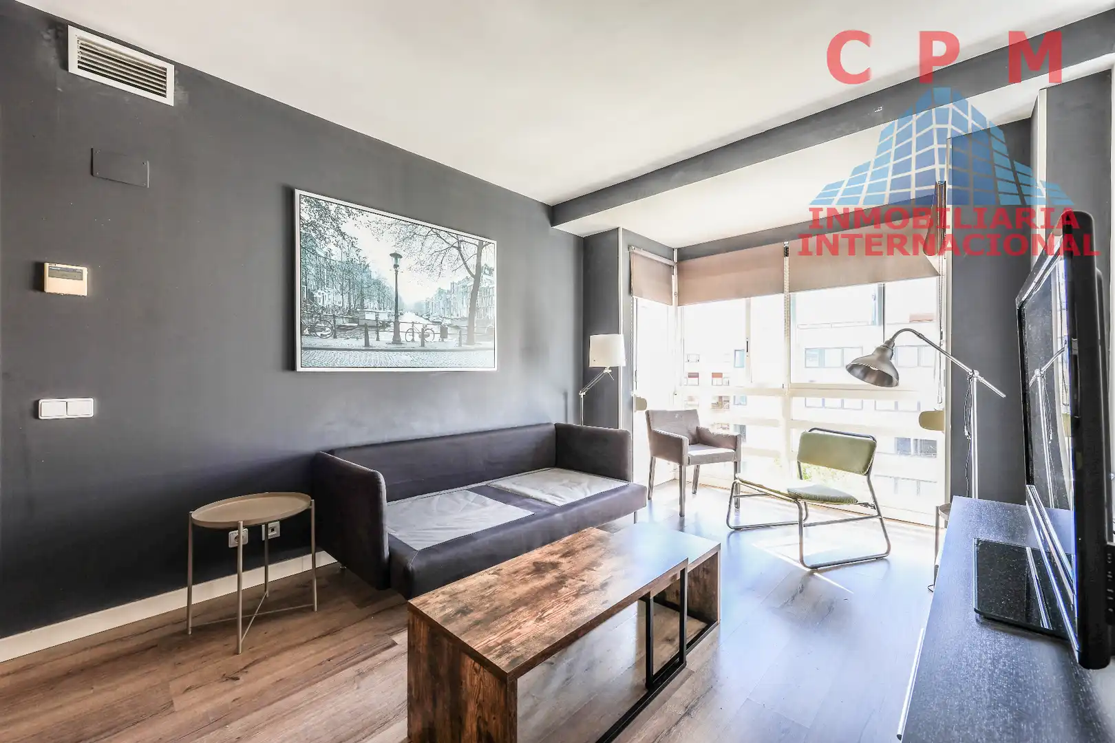 Sala d'estar de Pis de lloguer en Madrid amb Aire condicionat, Calefacció i Parquet