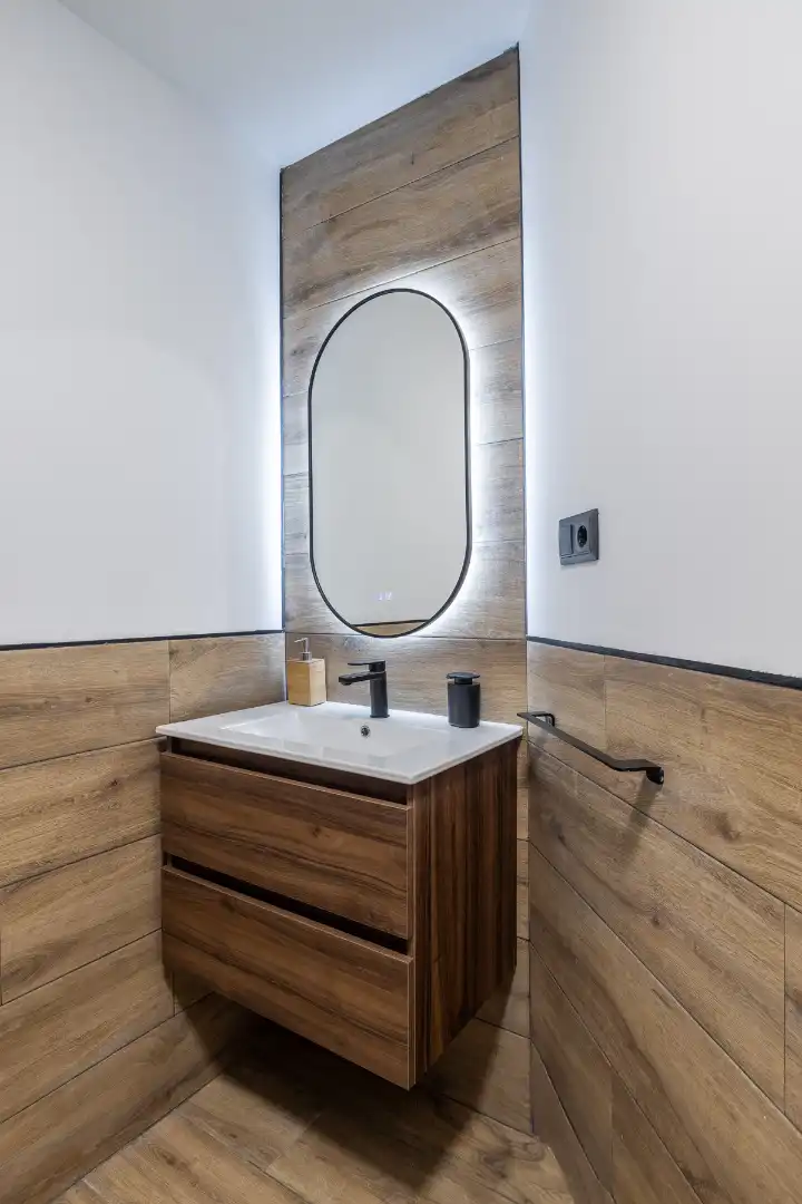 Bany de Apartament de lloguer en Madrid amb Aire condicionat, Calefacció i Moblat