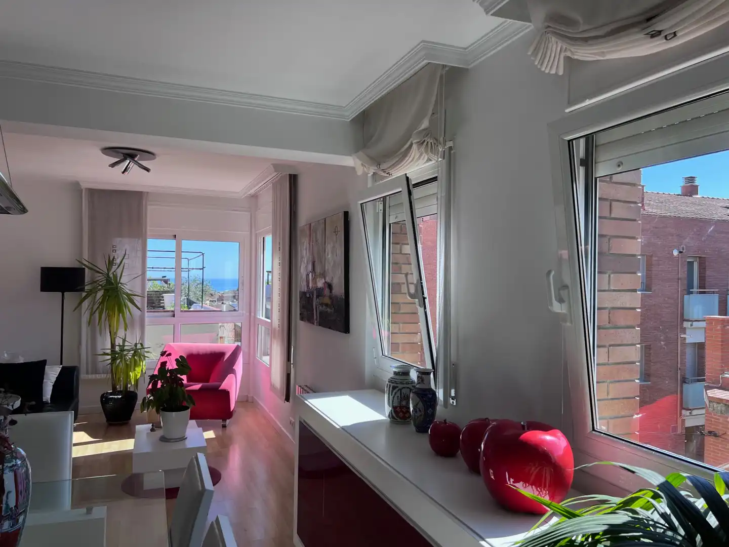 Sala de estar de Dúplex en venta en Vilassar de Dalt con Aire acondicionado, Calefacción y Parquet
