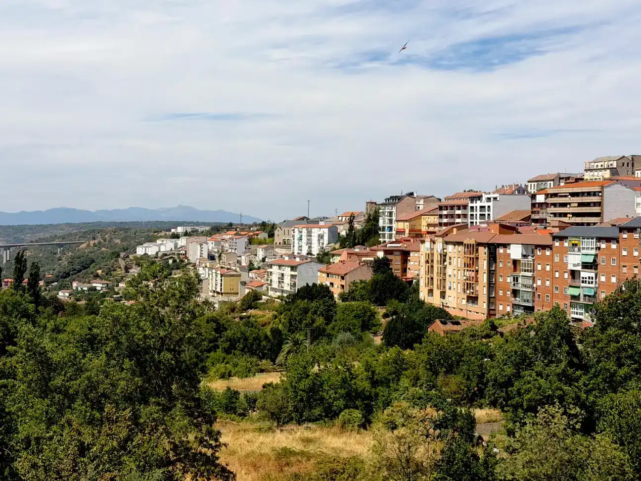Vista exterior de Pis de lloguer en Béjar amb Parquet, Moblat i Balcó