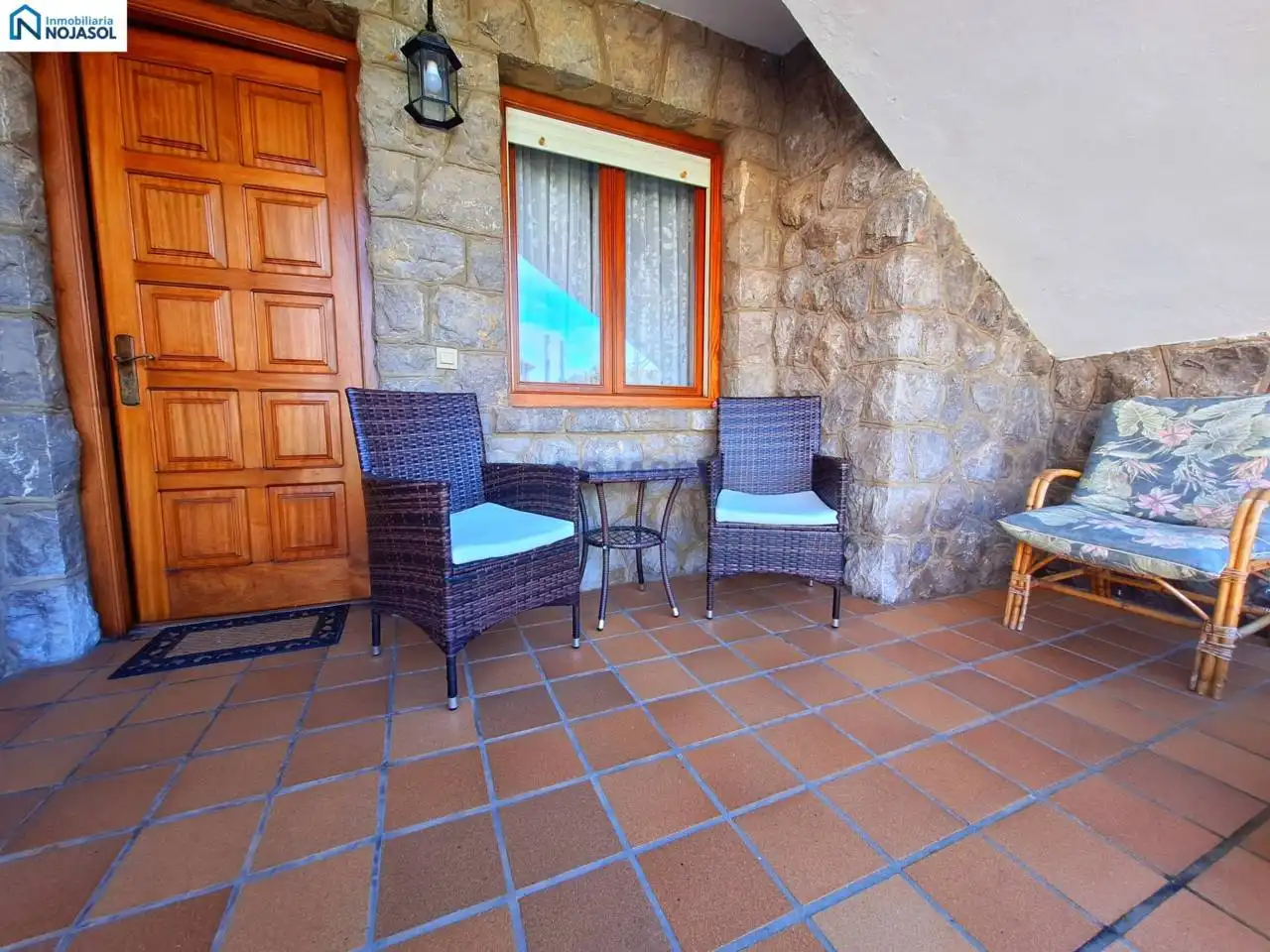 Terrassa de Casa o xalet de lloguer en Noja amb Calefacció, Jardí privat i Moblat