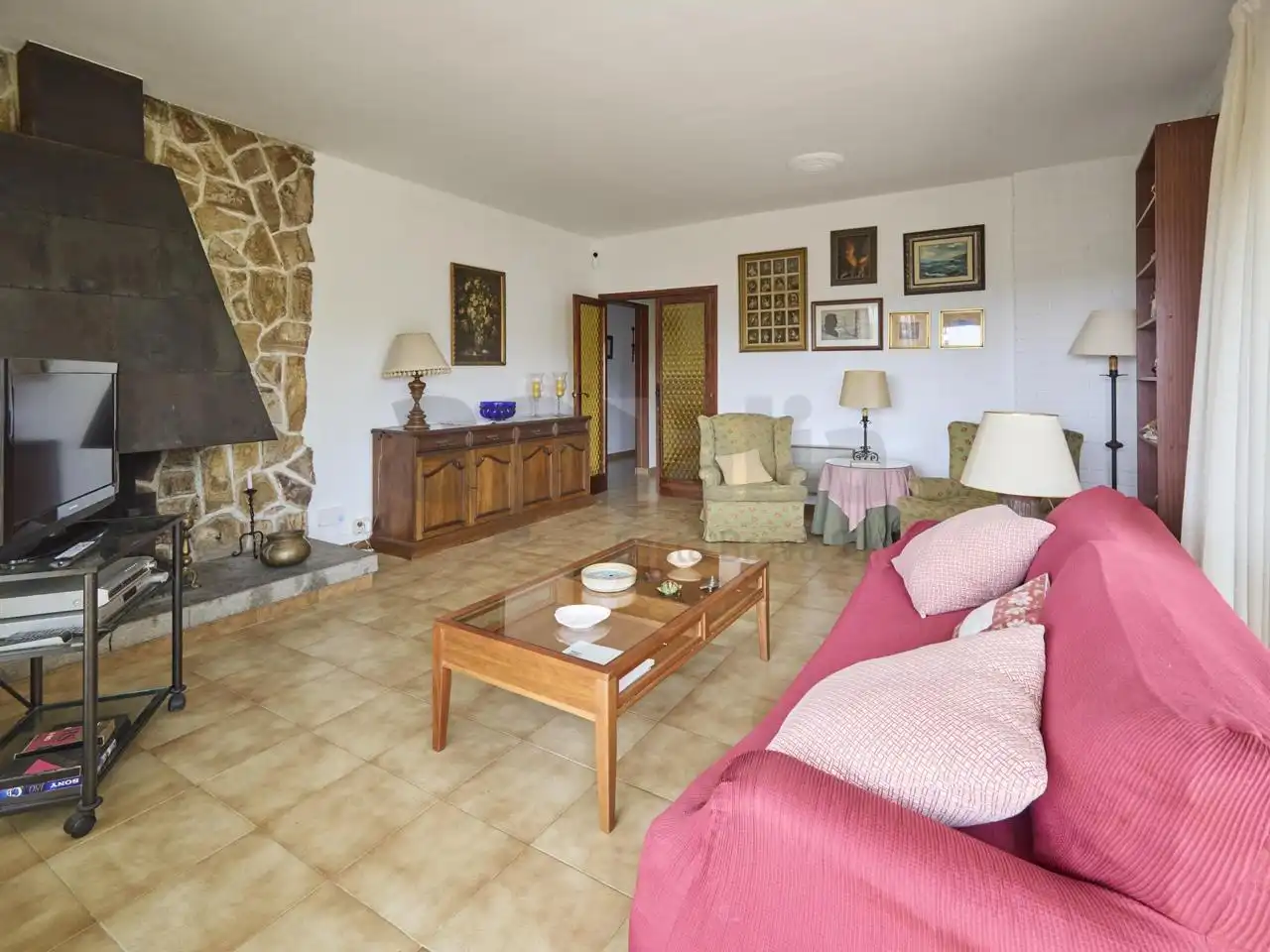 Living room of Houses for sale in Lloret de Mar  with Heating, Private garden and Terrace