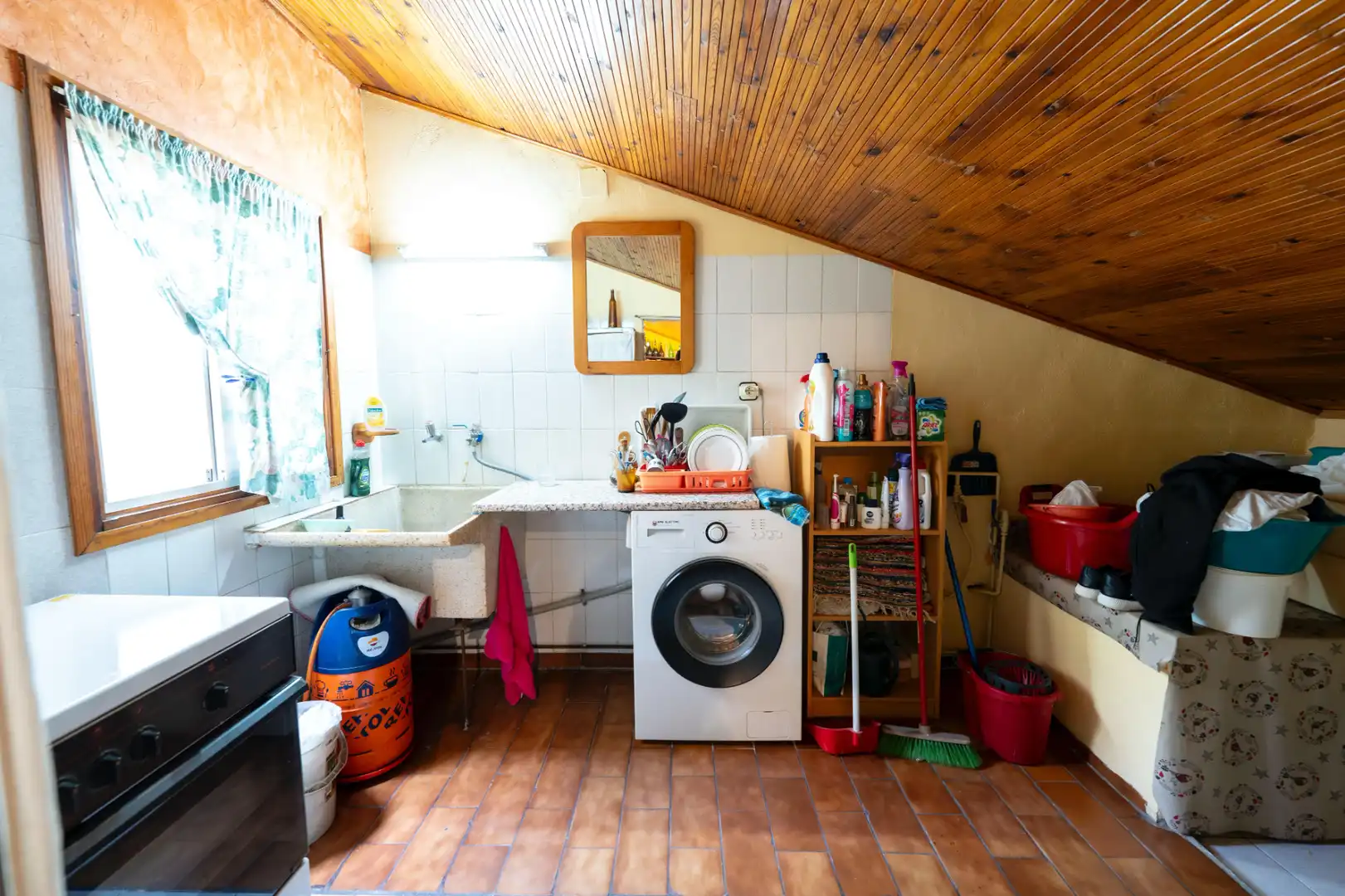 Cocina de Casa adosada en venta en Vilanova del Camí con Aire acondicionado, Calefacción y Terraza