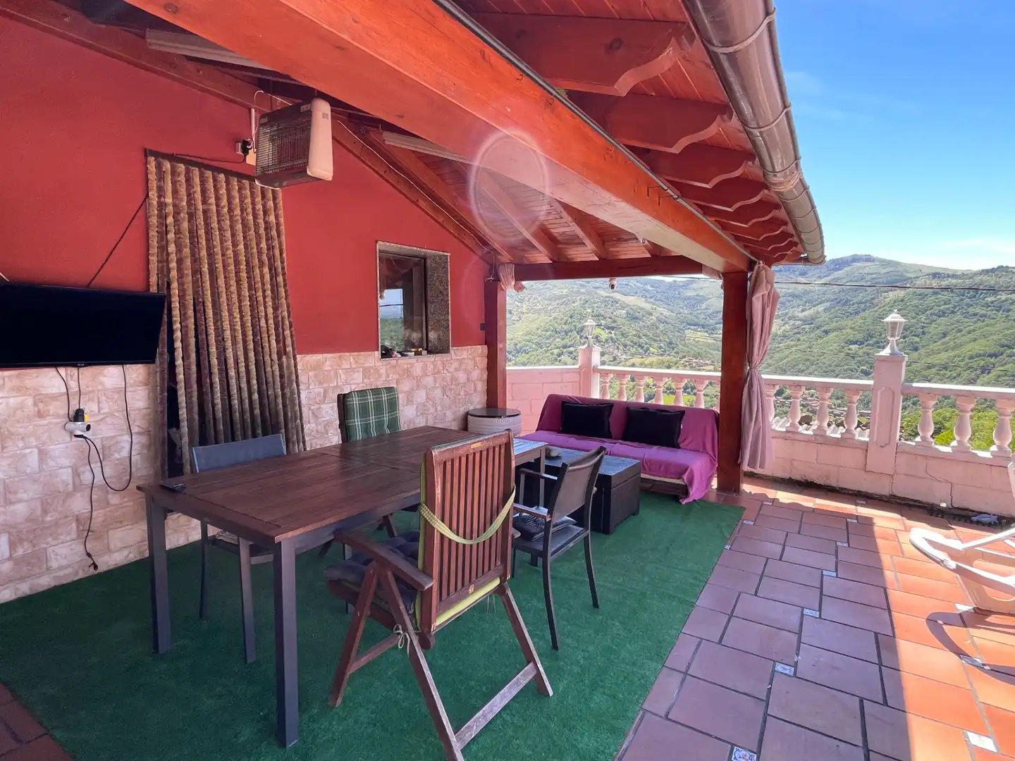 Terrace of Detached homes for sale in Mieres (Asturias)  with Heating, Private garden and Terrace